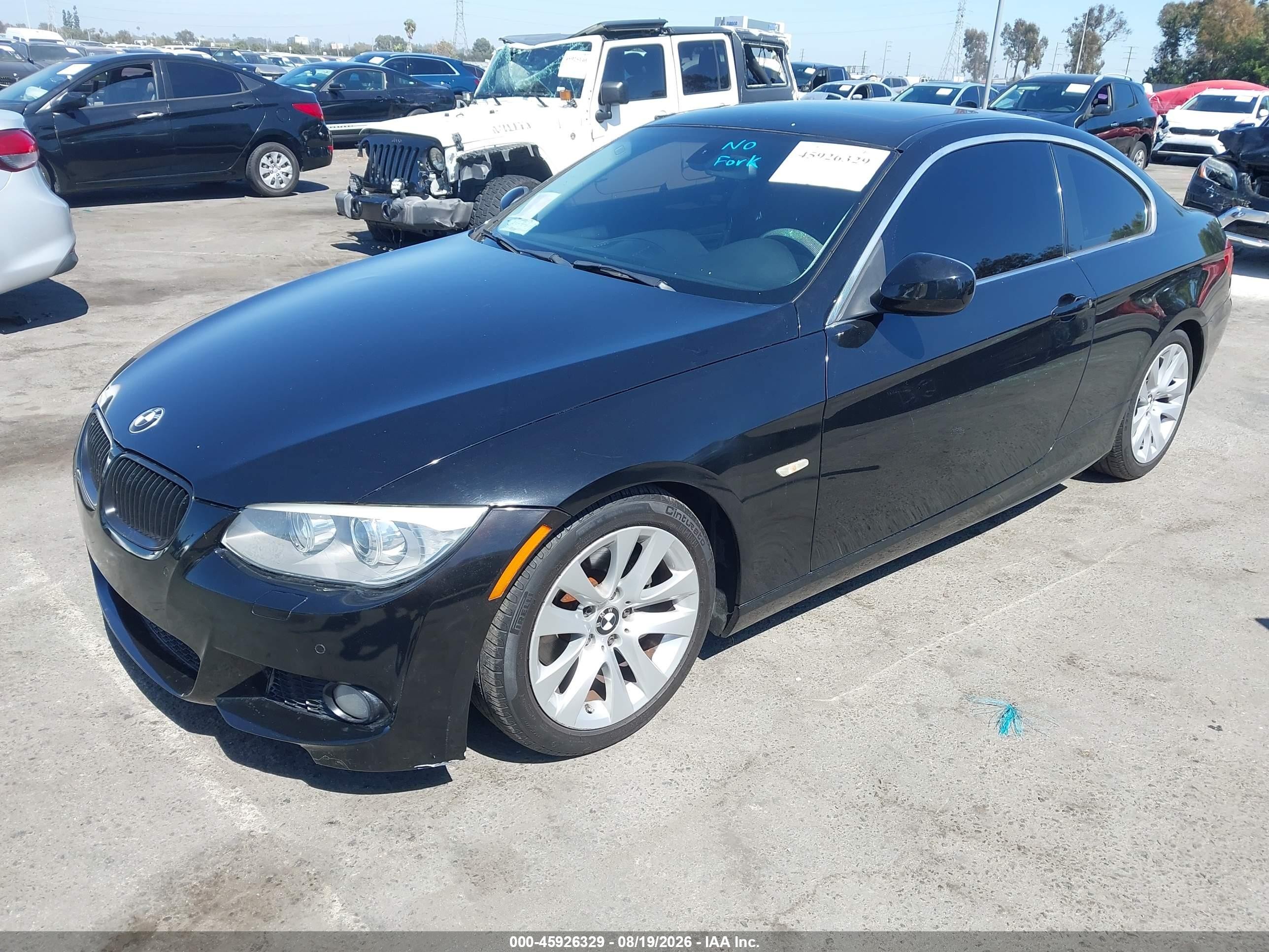 2013 Bmw 328i   Black vin: WBAKE5C57DJ107347