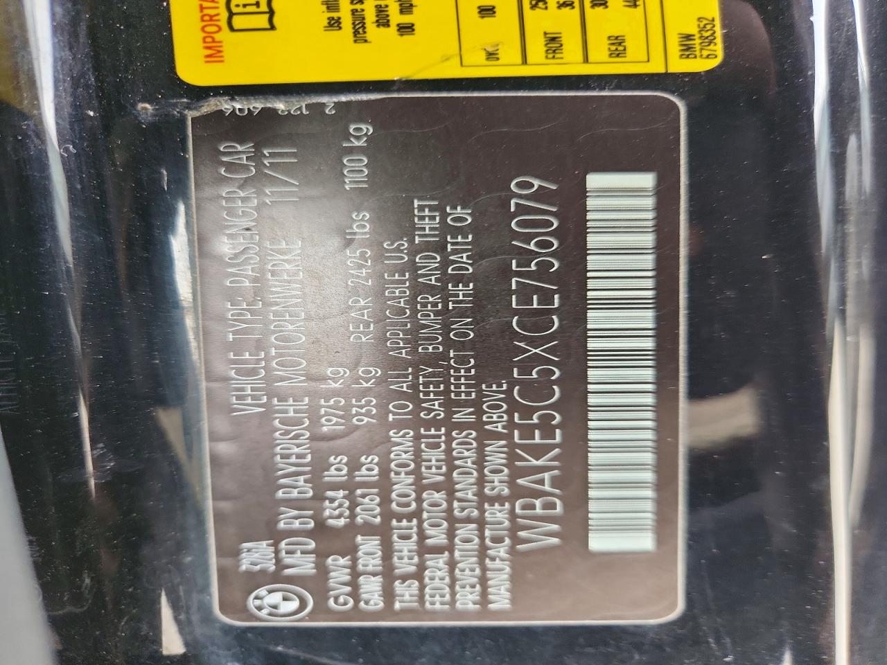 2012 Bmw 328 I Sulev Black vin: WBAKE5C5XCE756079