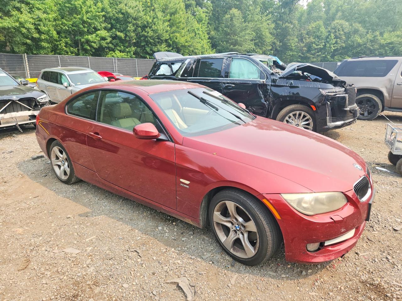 2011 Bmw 328 Xi Бордовый vin: WBAKF3C53BE566625