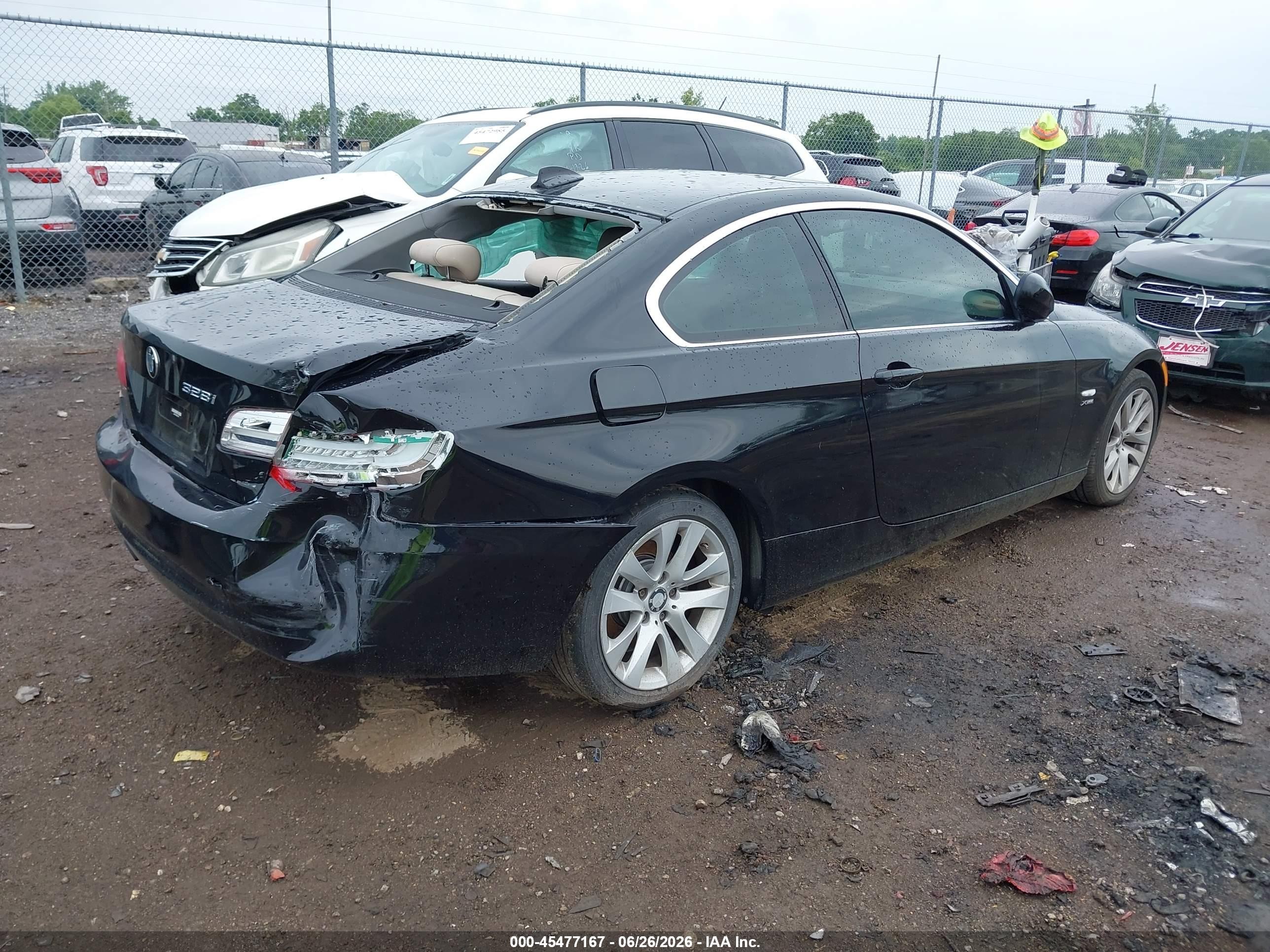 2011 Bmw 328i Xdrive Black vin: WBAKF3C53BE793135