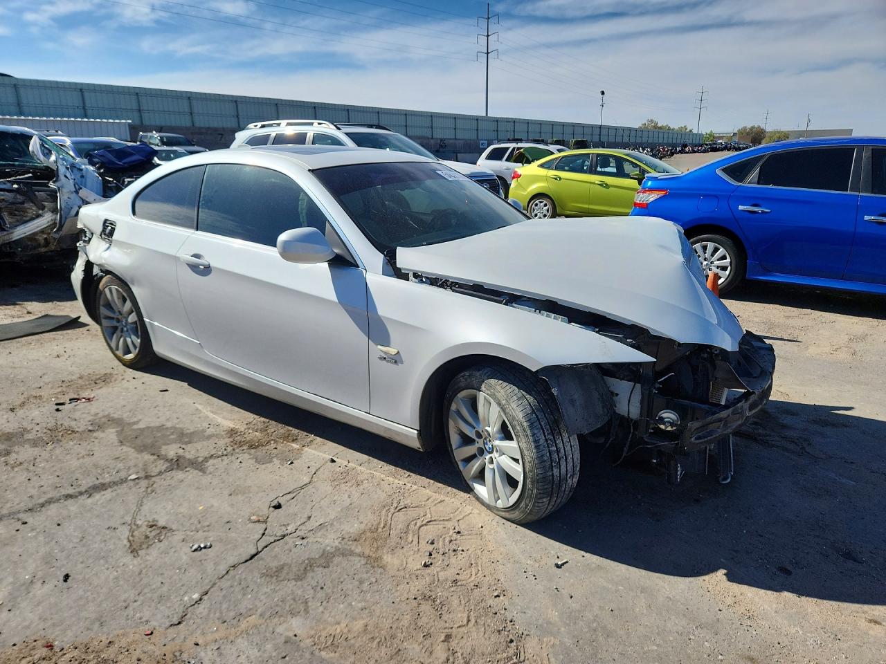 2012 Bmw 328 Xi White vin: WBAKF3C54CE974911
