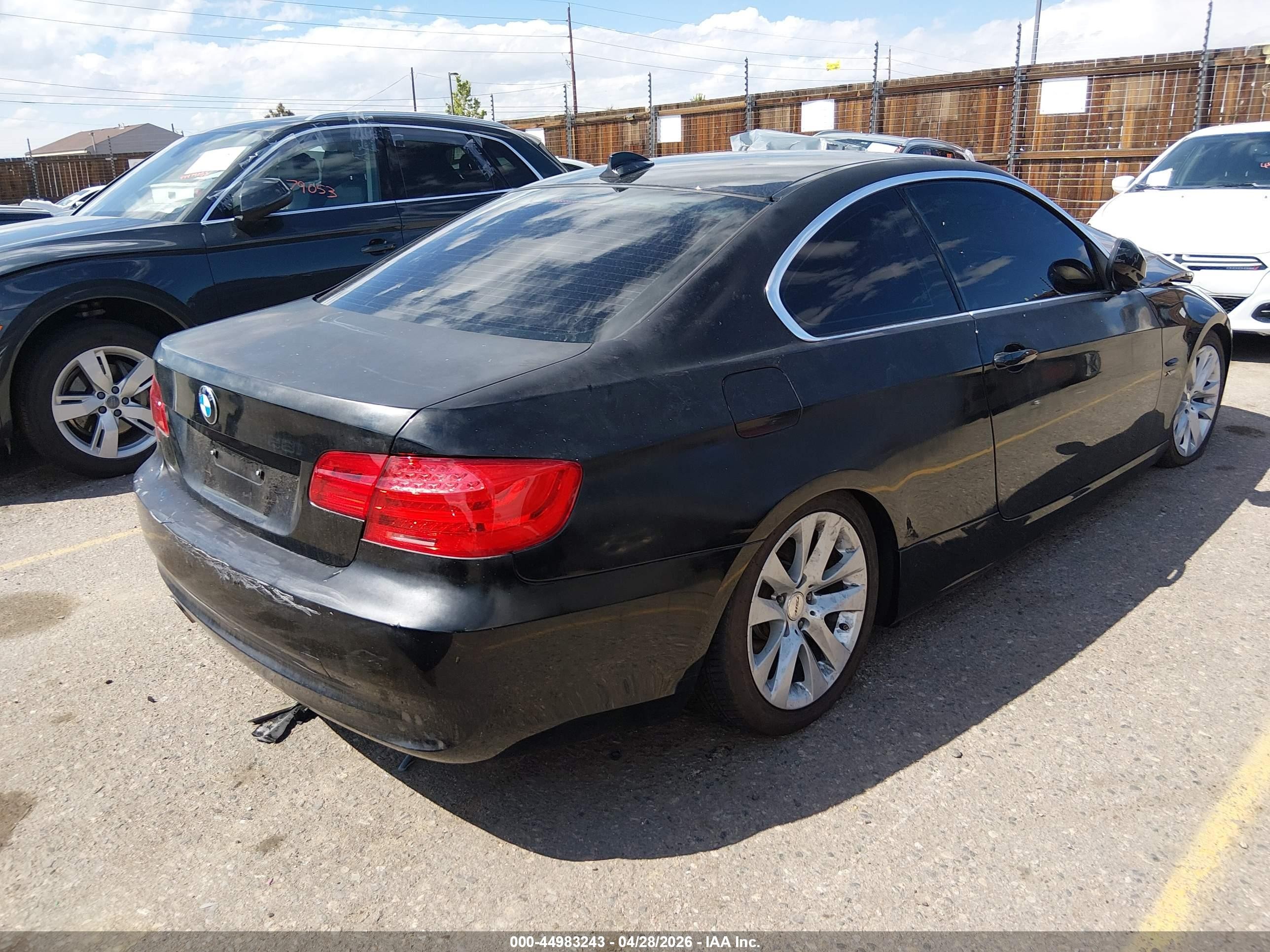 2011 Bmw 328i Xdrive Black vin: WBAKF3C58BE567351