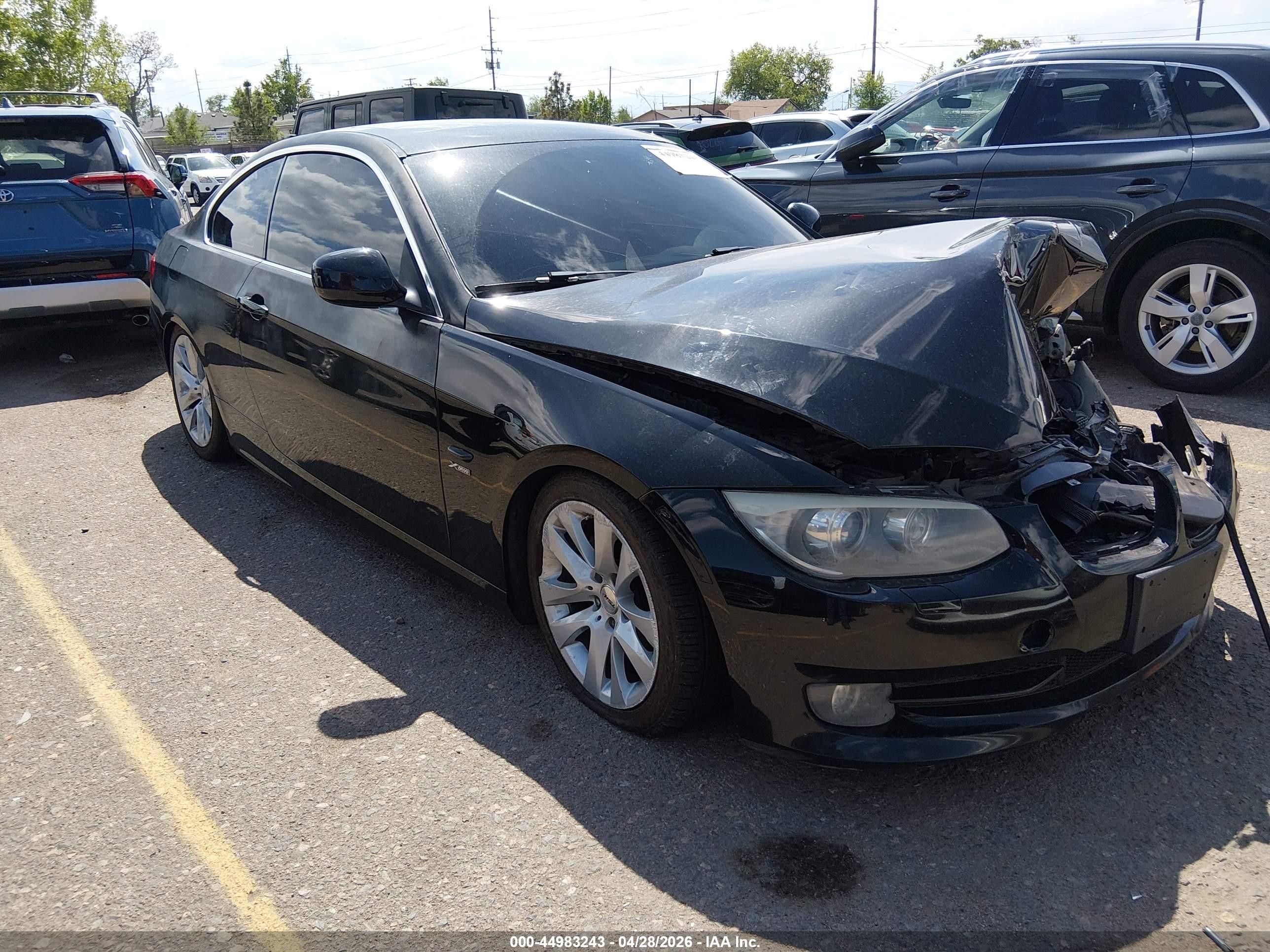 2011 Bmw 328i Xdrive Black vin: WBAKF3C58BE567351