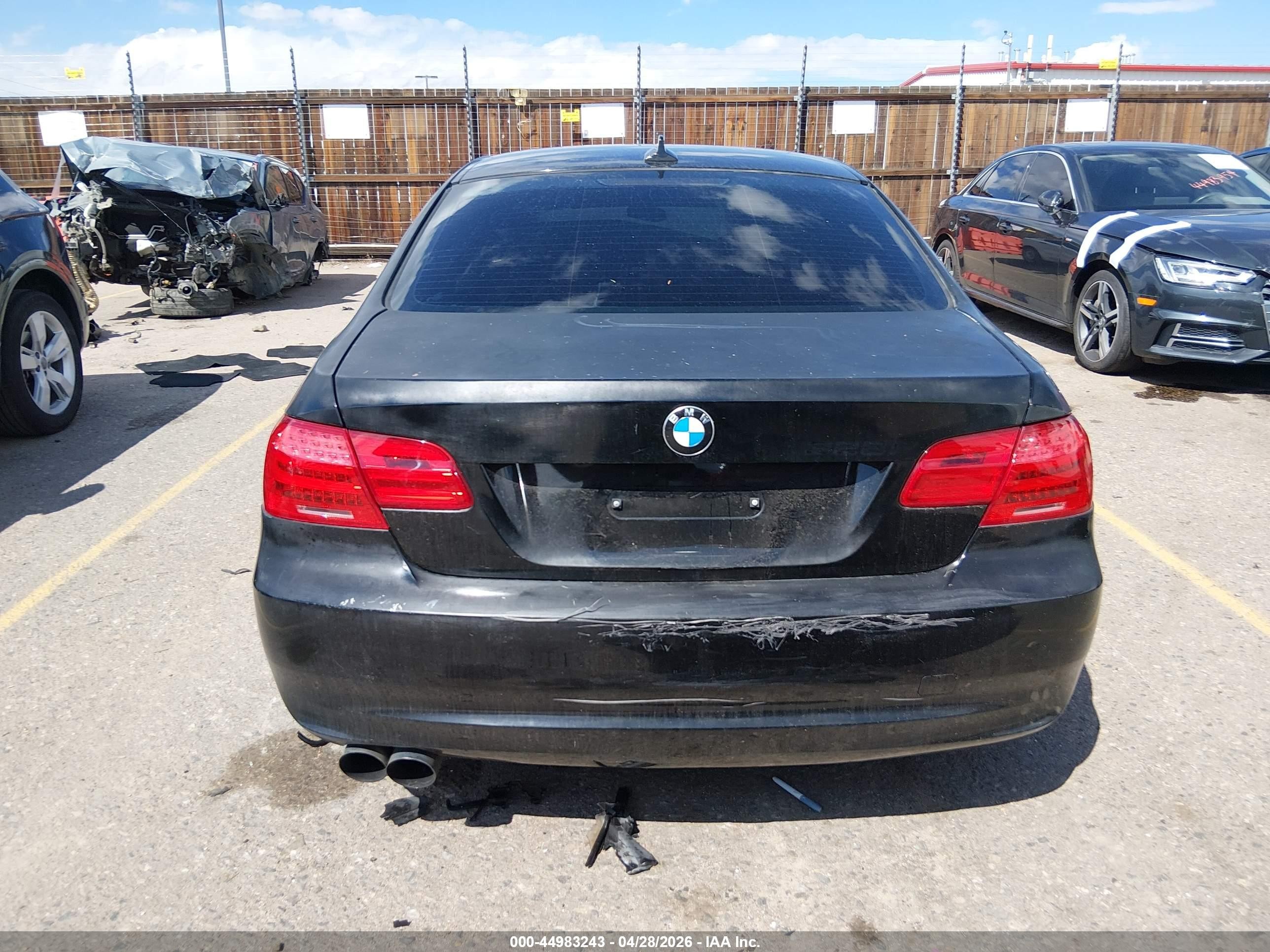2011 Bmw 328i Xdrive Black vin: WBAKF3C58BE567351
