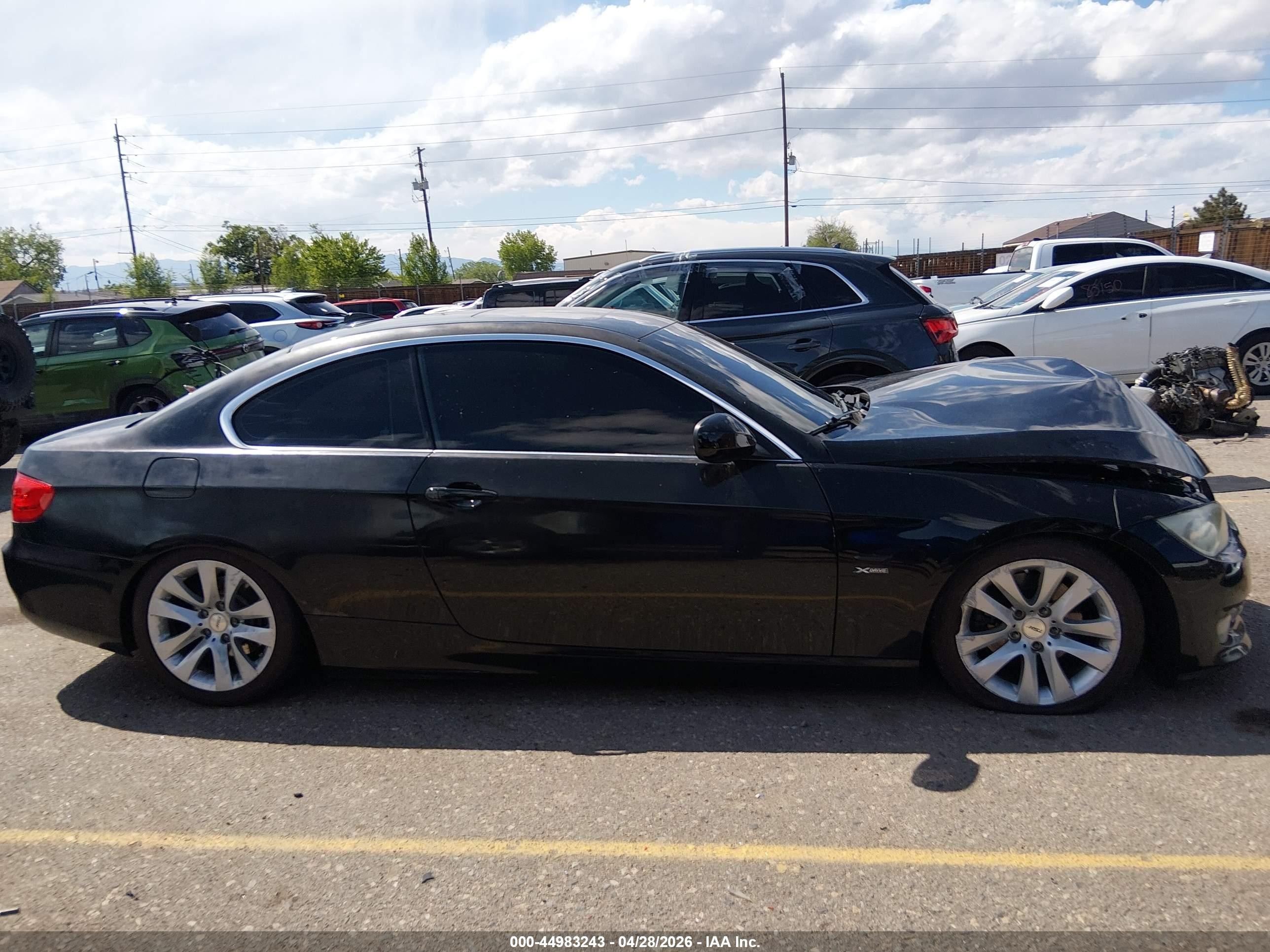 2011 Bmw 328i Xdrive Black vin: WBAKF3C58BE567351