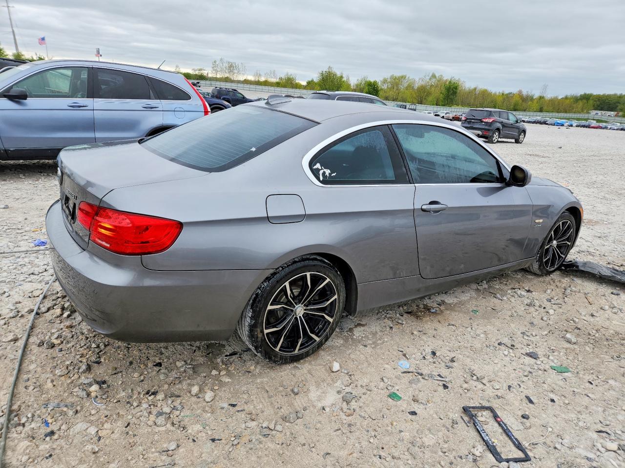 2012 Bmw 328 Xi Gray vin: WBAKF3C5XCE793490