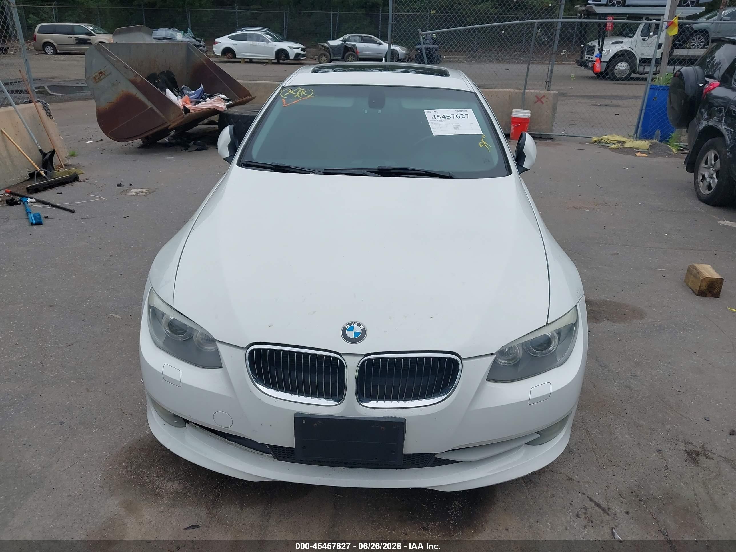 2011 Bmw 328i Xdrive White vin: WBAKF5C50BE655998