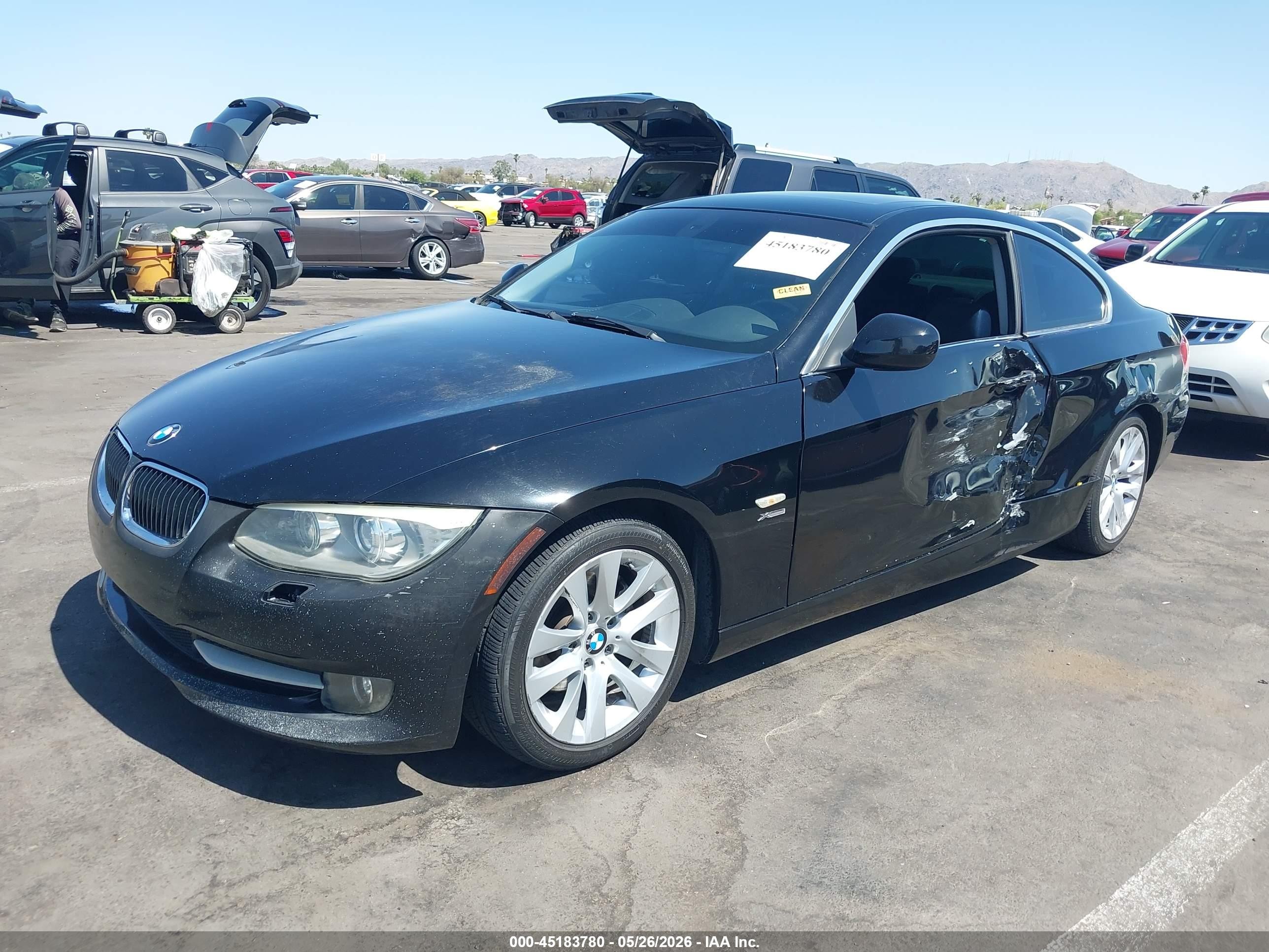 2011 Bmw 328i Xdrive Black vin: WBAKF5C55BE395906