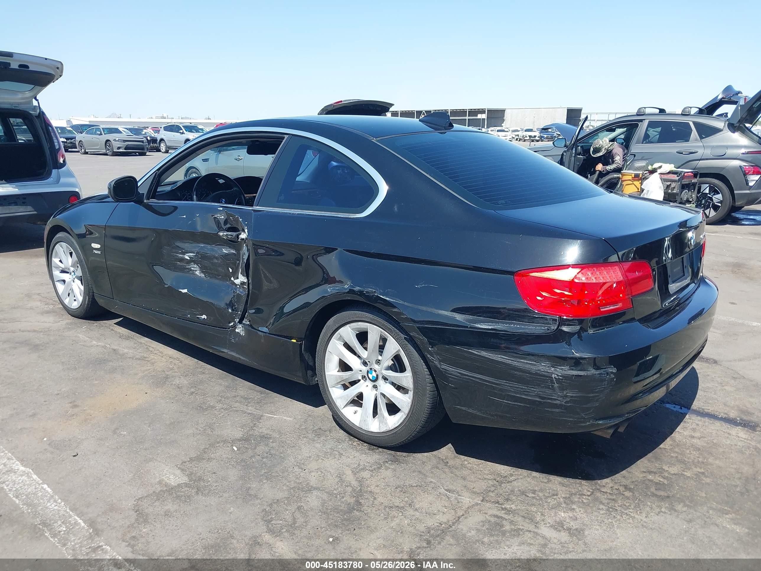2011 Bmw 328i Xdrive Black vin: WBAKF5C55BE395906