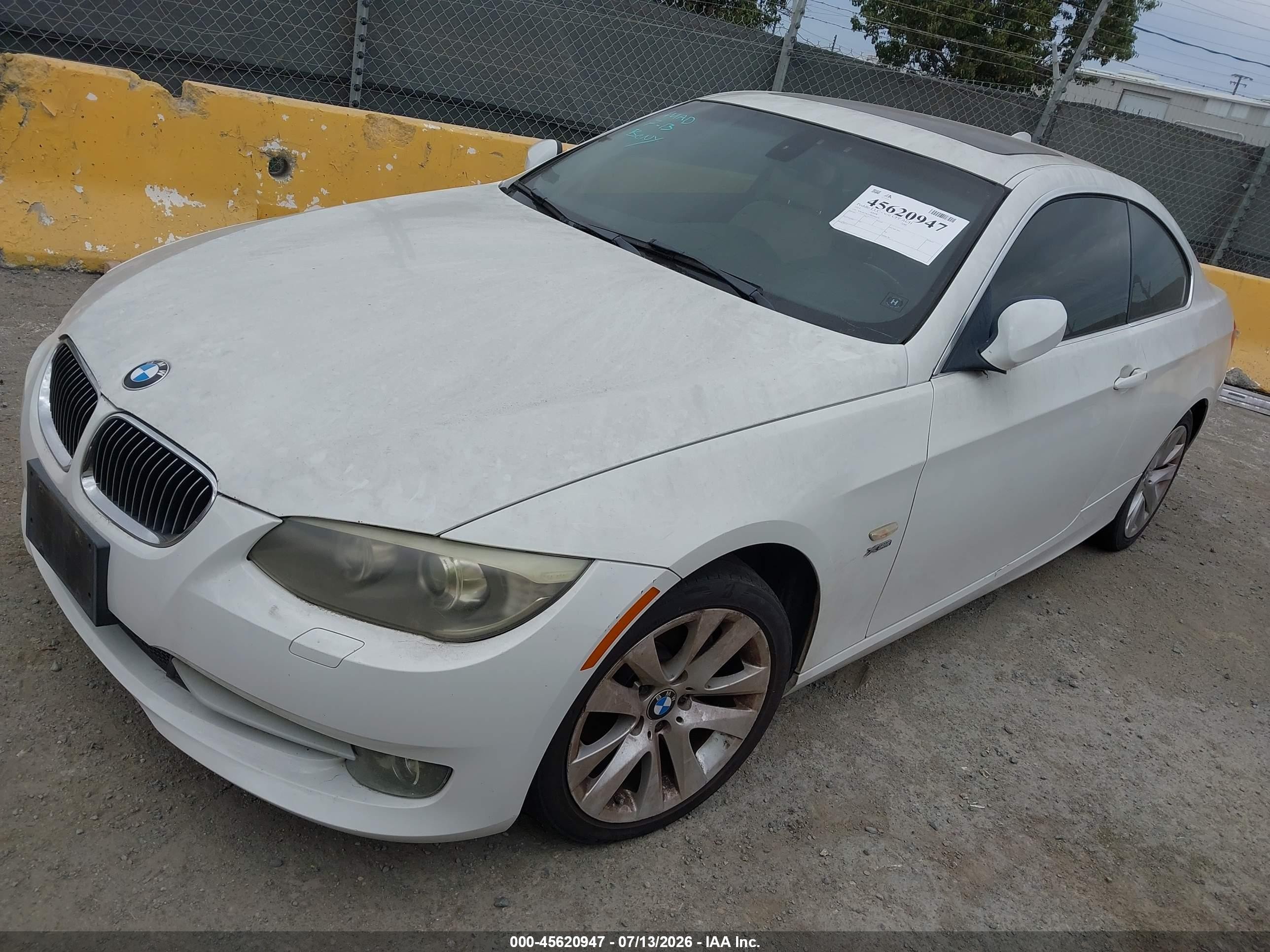 2011 Bmw 328i Xdrive White vin: WBAKF5C57BE586629