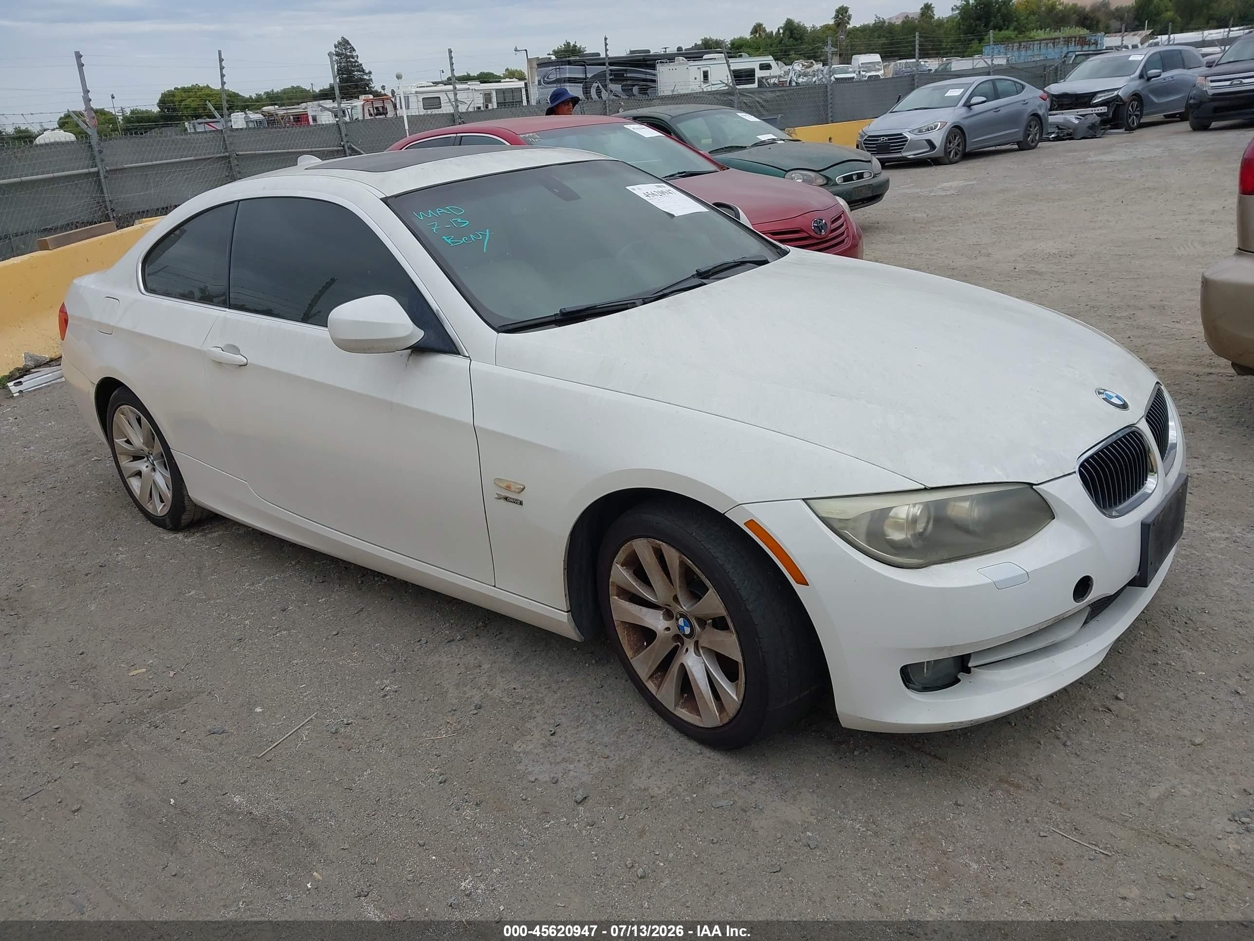 2011 Bmw 328i Xdrive White vin: WBAKF5C57BE586629