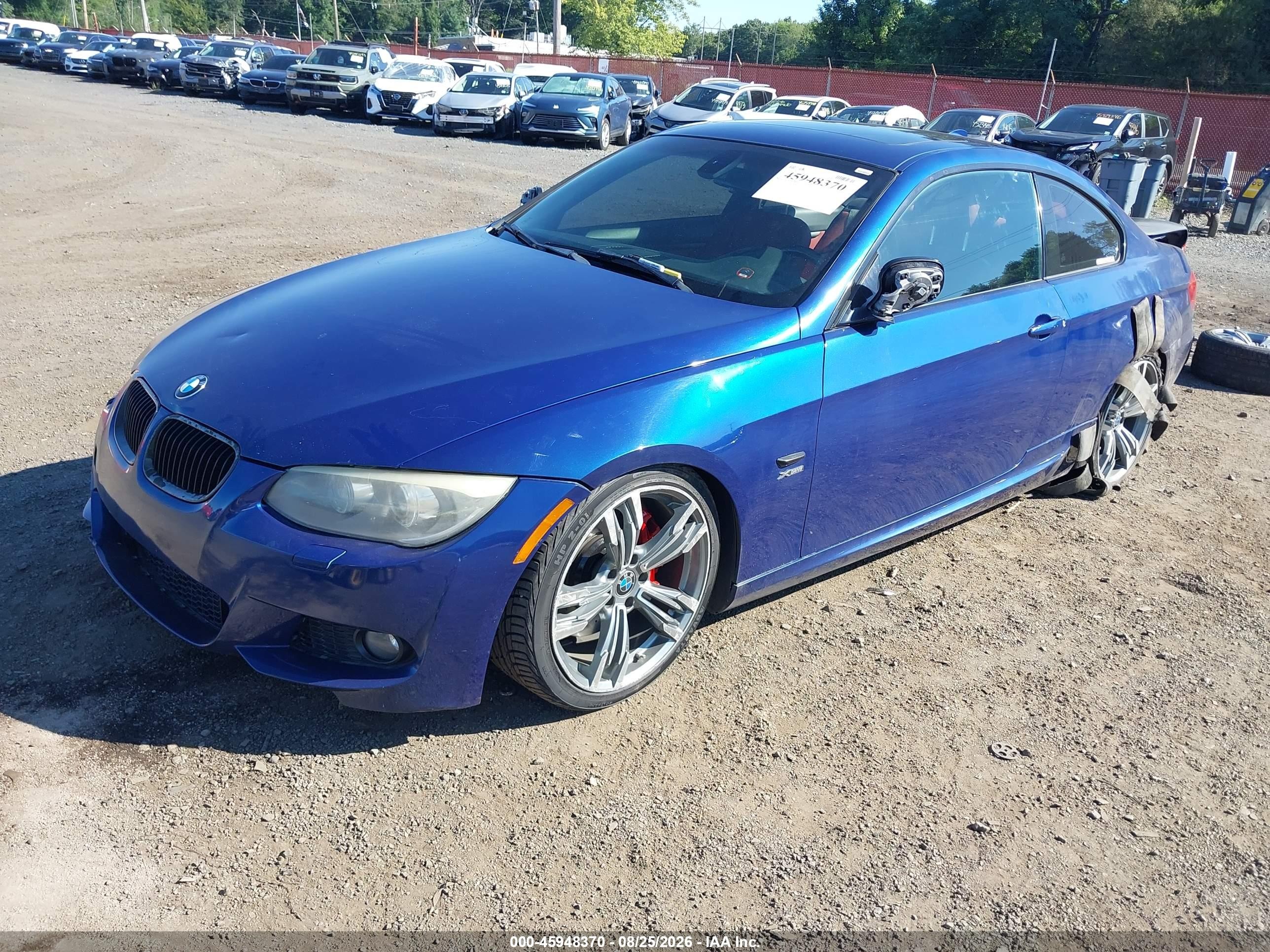 2013 Bmw 335i Xdrive Blue vin: WBAKF9C56DE672735