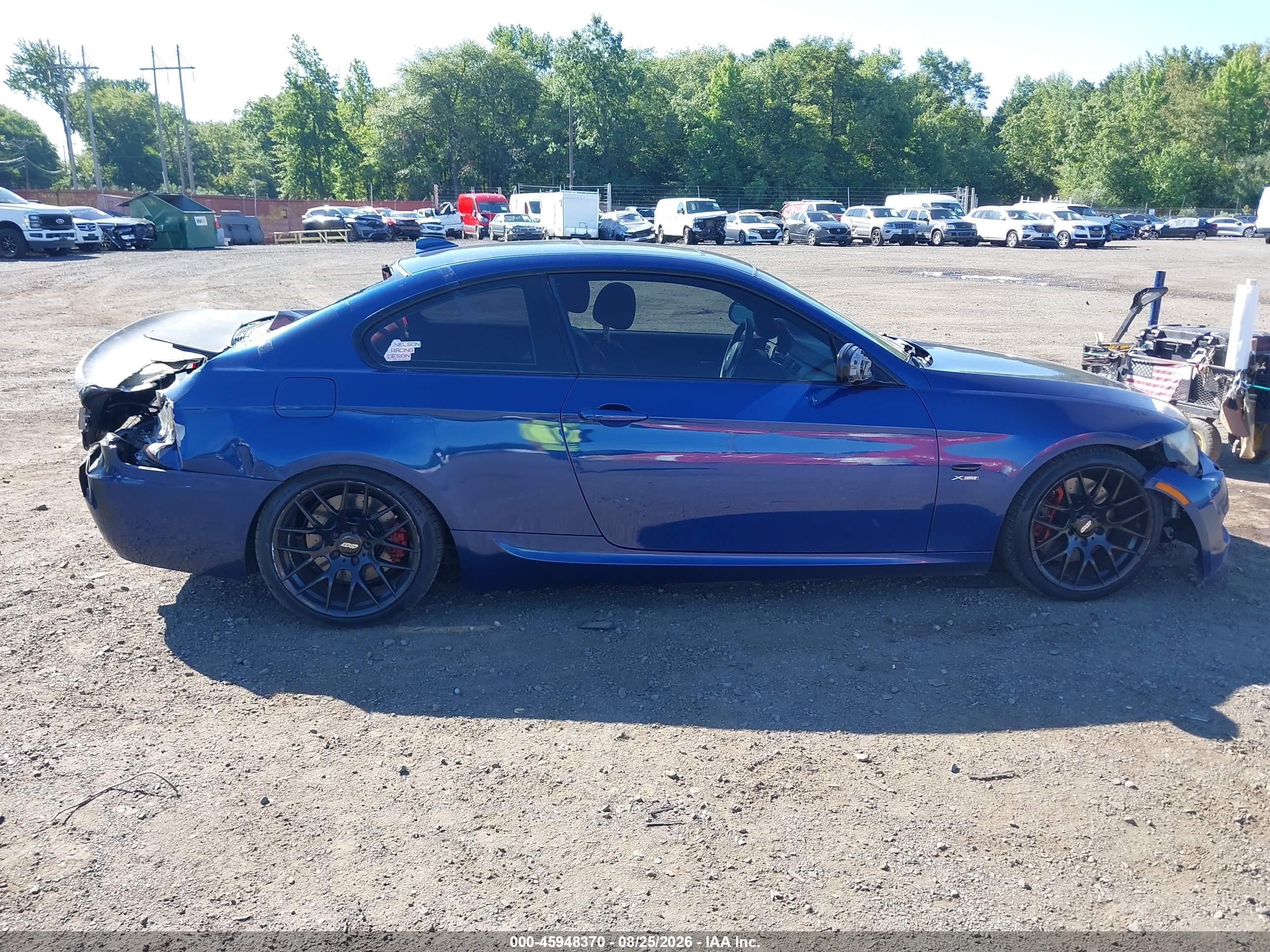 2013 Bmw 335i Xdrive Blue vin: WBAKF9C56DE672735