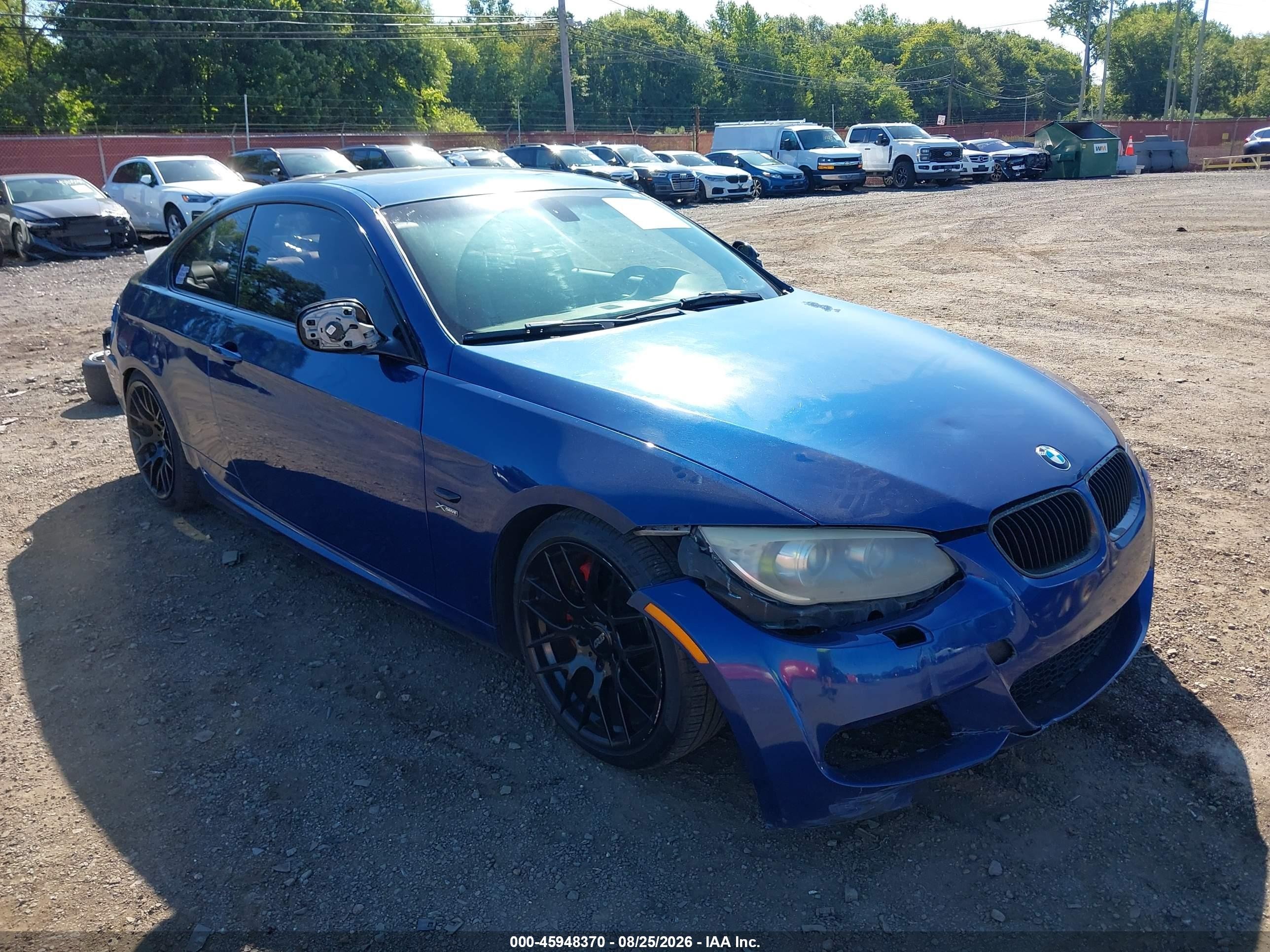 2013 Bmw 335i Xdrive Blue vin: WBAKF9C56DE672735