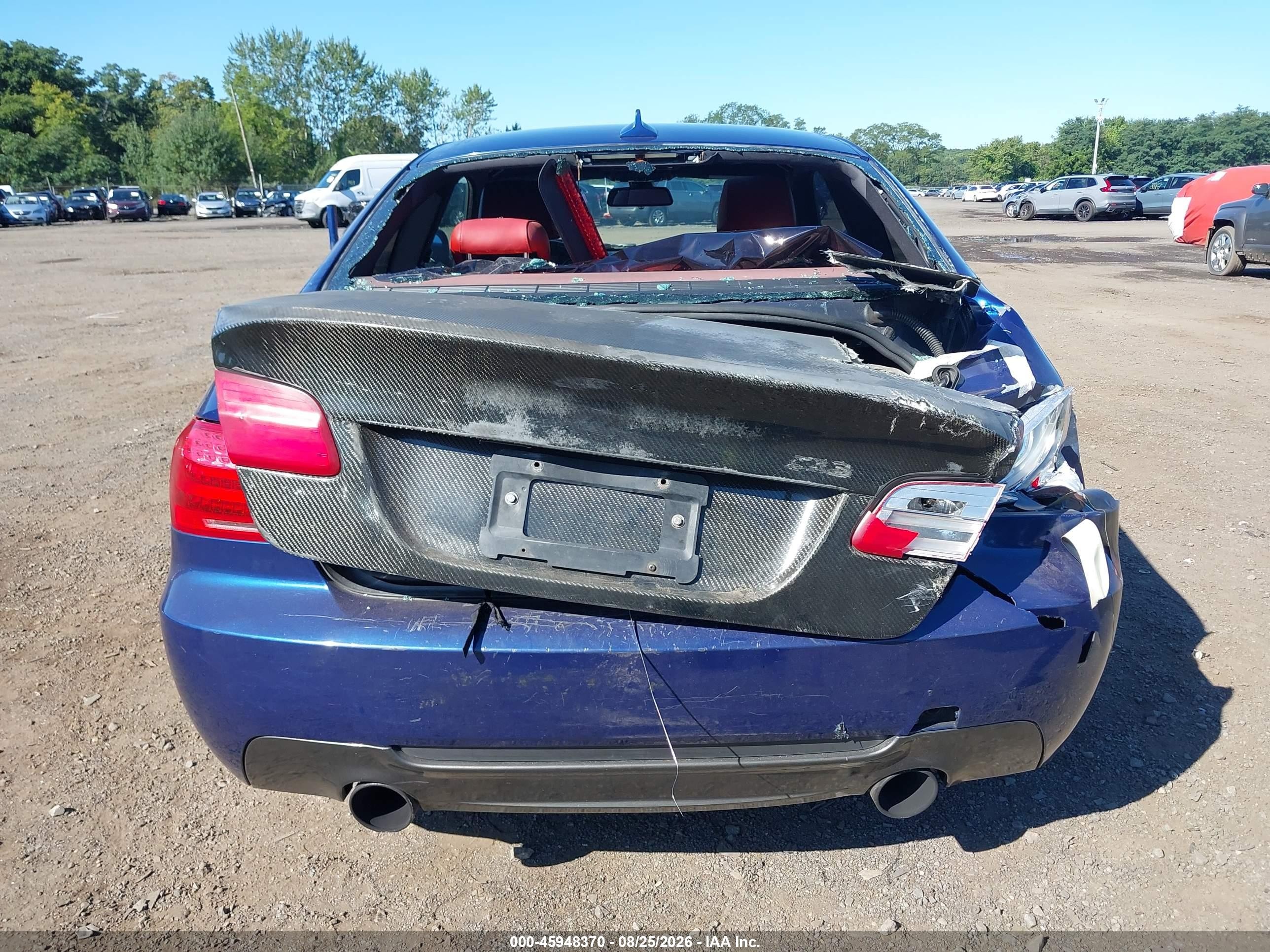 2013 Bmw 335i Xdrive Blue vin: WBAKF9C56DE672735