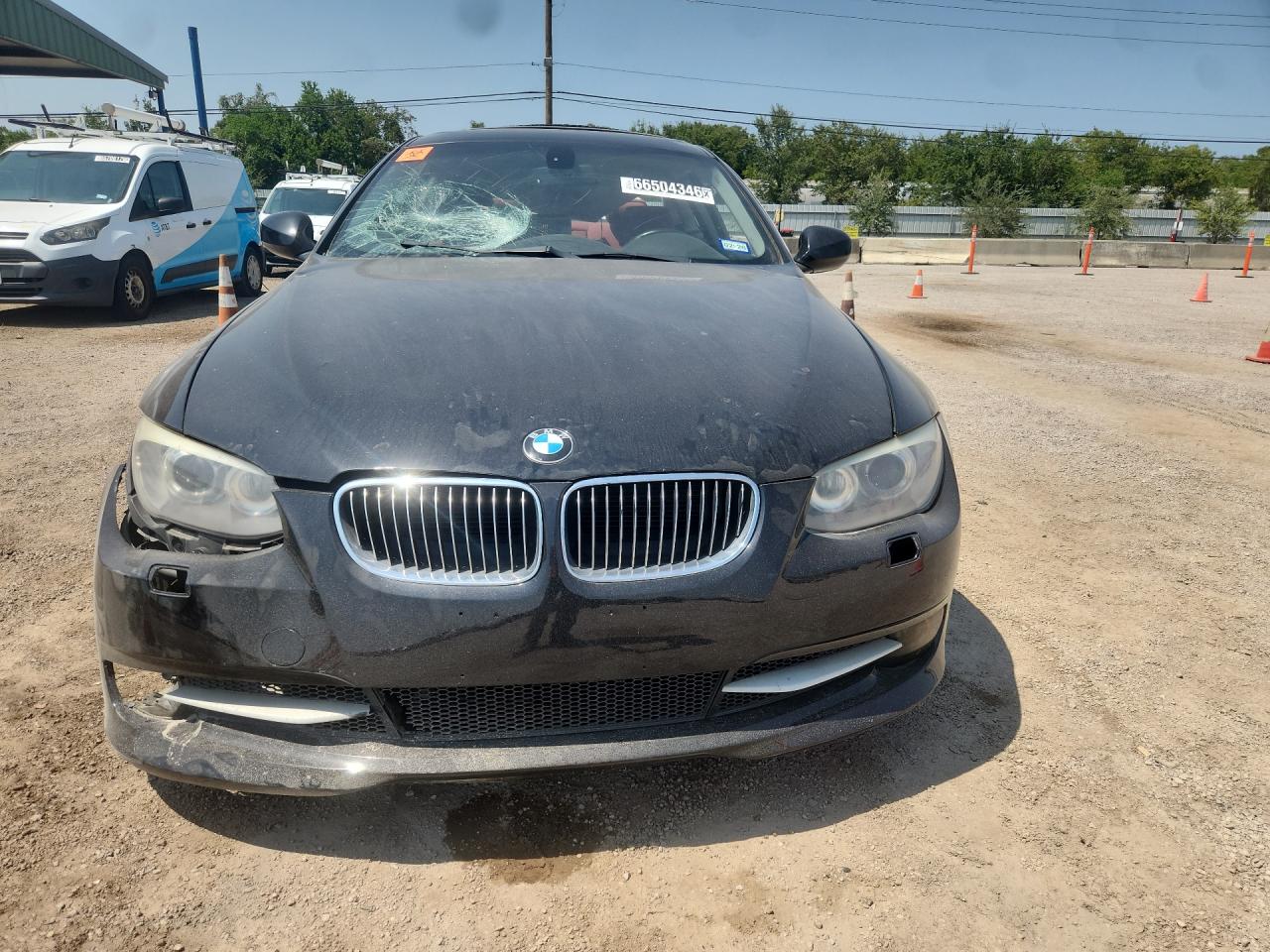2011 Bmw 335 I Black vin: WBAKG7C51BE598445 Damage: Left Head Lamp, Faded, Repair Required