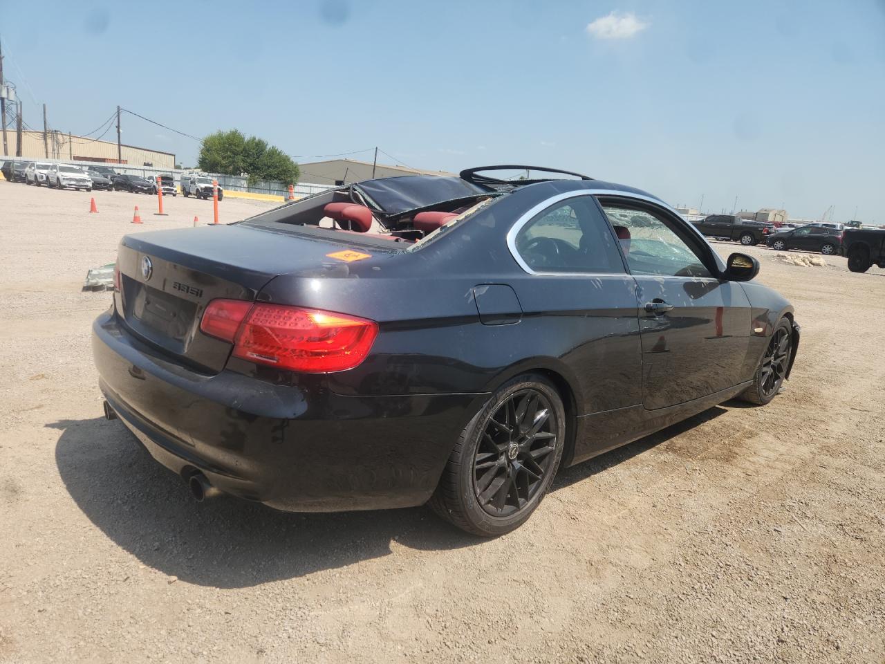2011 Bmw 335 I Black vin: WBAKG7C51BE598445 Damage: Right Drip Rail, Dent(S) W/ Paint Dmg, 3 To 4 Inches