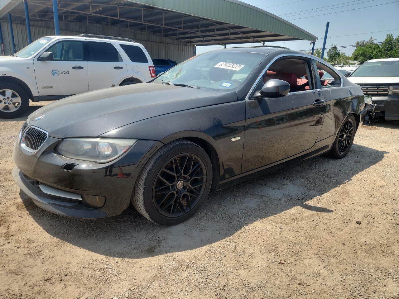 2011 Bmw 335 I Black vin: WBAKG7C51BE598445 Damage: Left Front Tire, Worn, Replacement Required