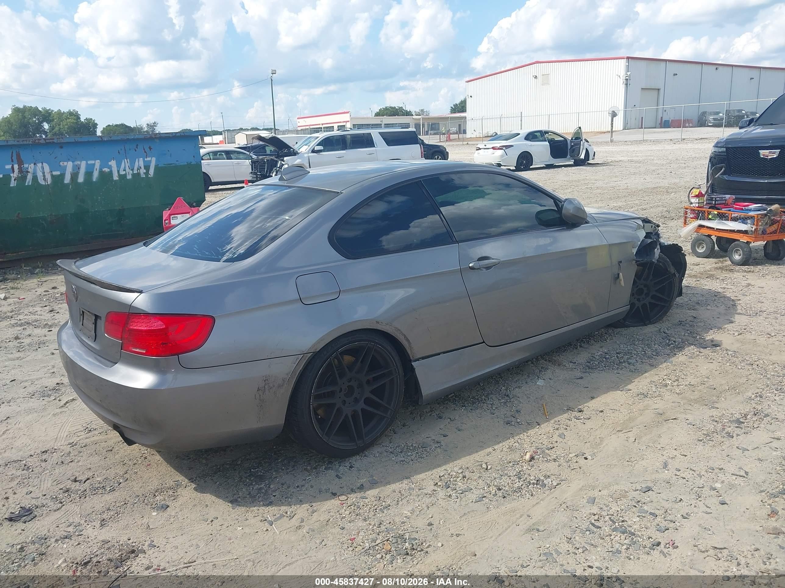 2011 Bmw 335i Gray vin: WBAKG7C53BE264420