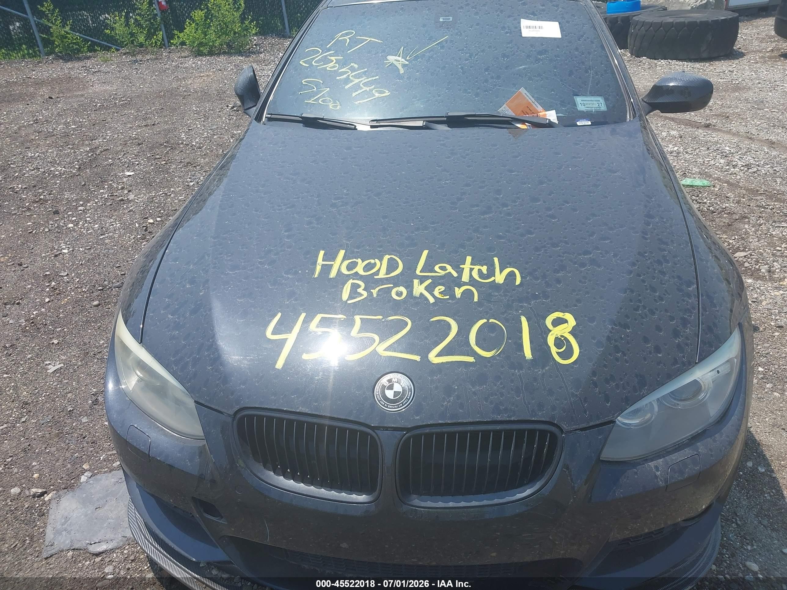 2011 Bmw 335i   Black vin: WBAKG7C53BE599077