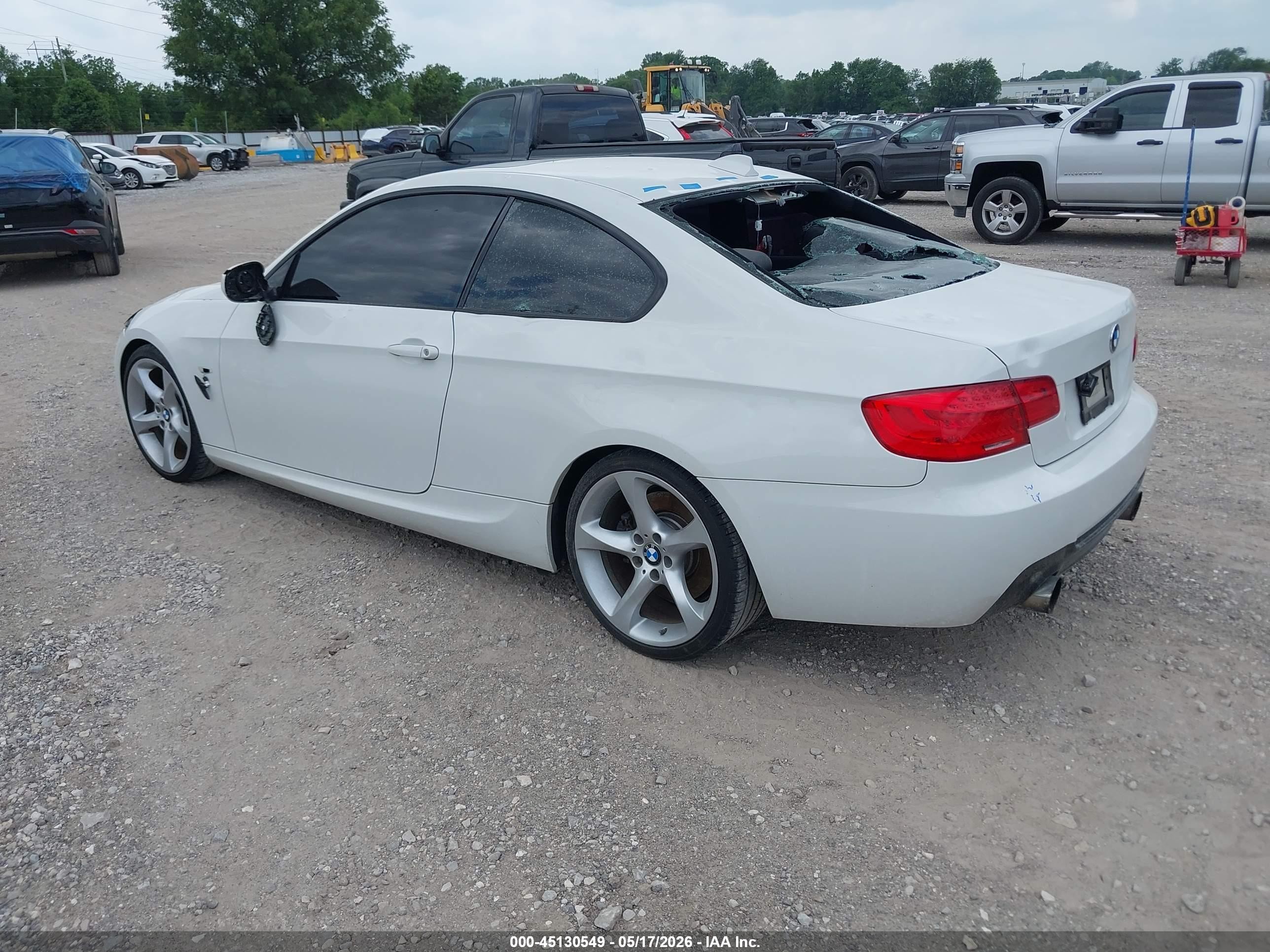 2013 Bmw 335i   White vin: WBAKG7C55DJ437994