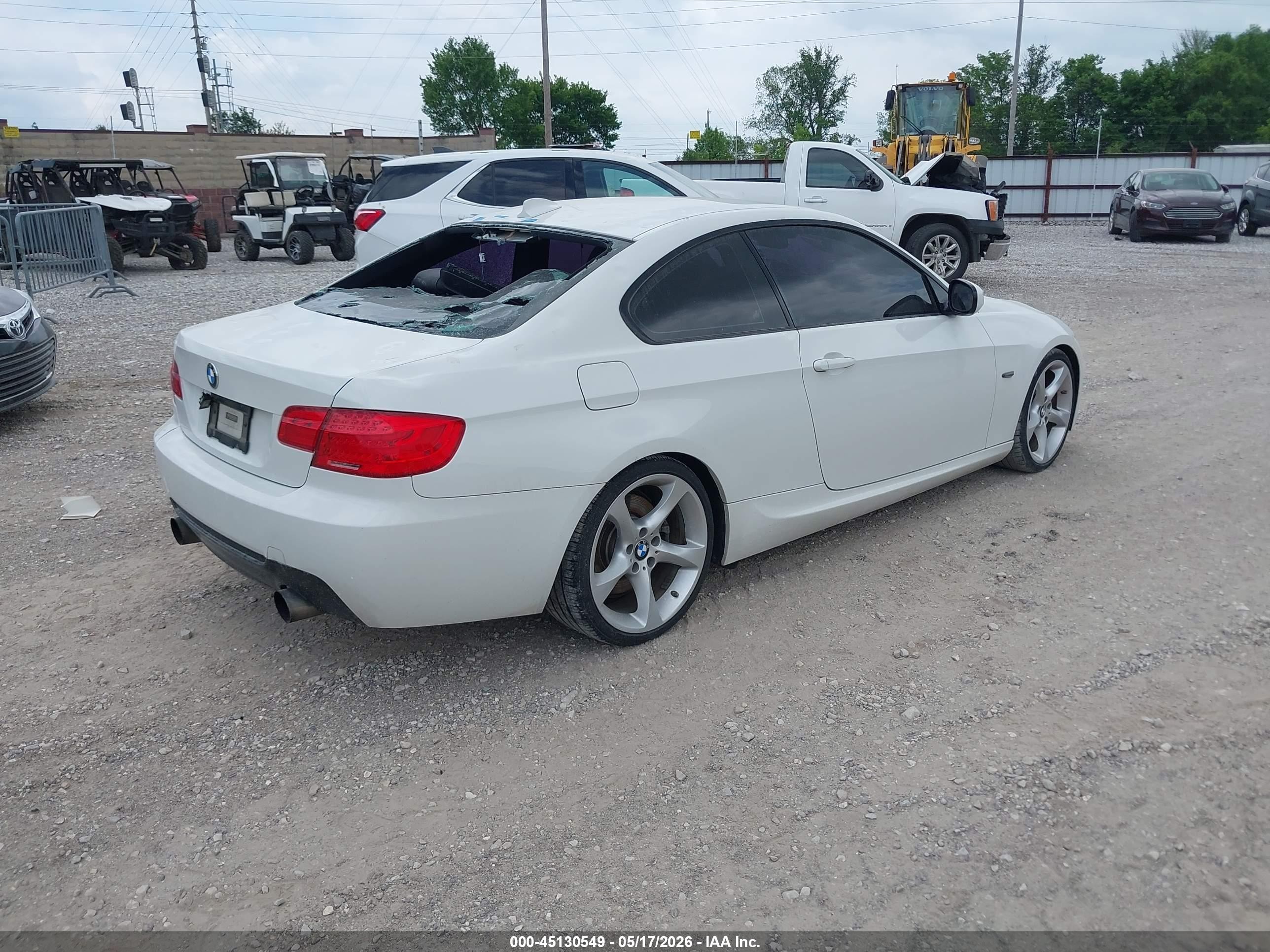 2013 Bmw 335i   White vin: WBAKG7C55DJ437994