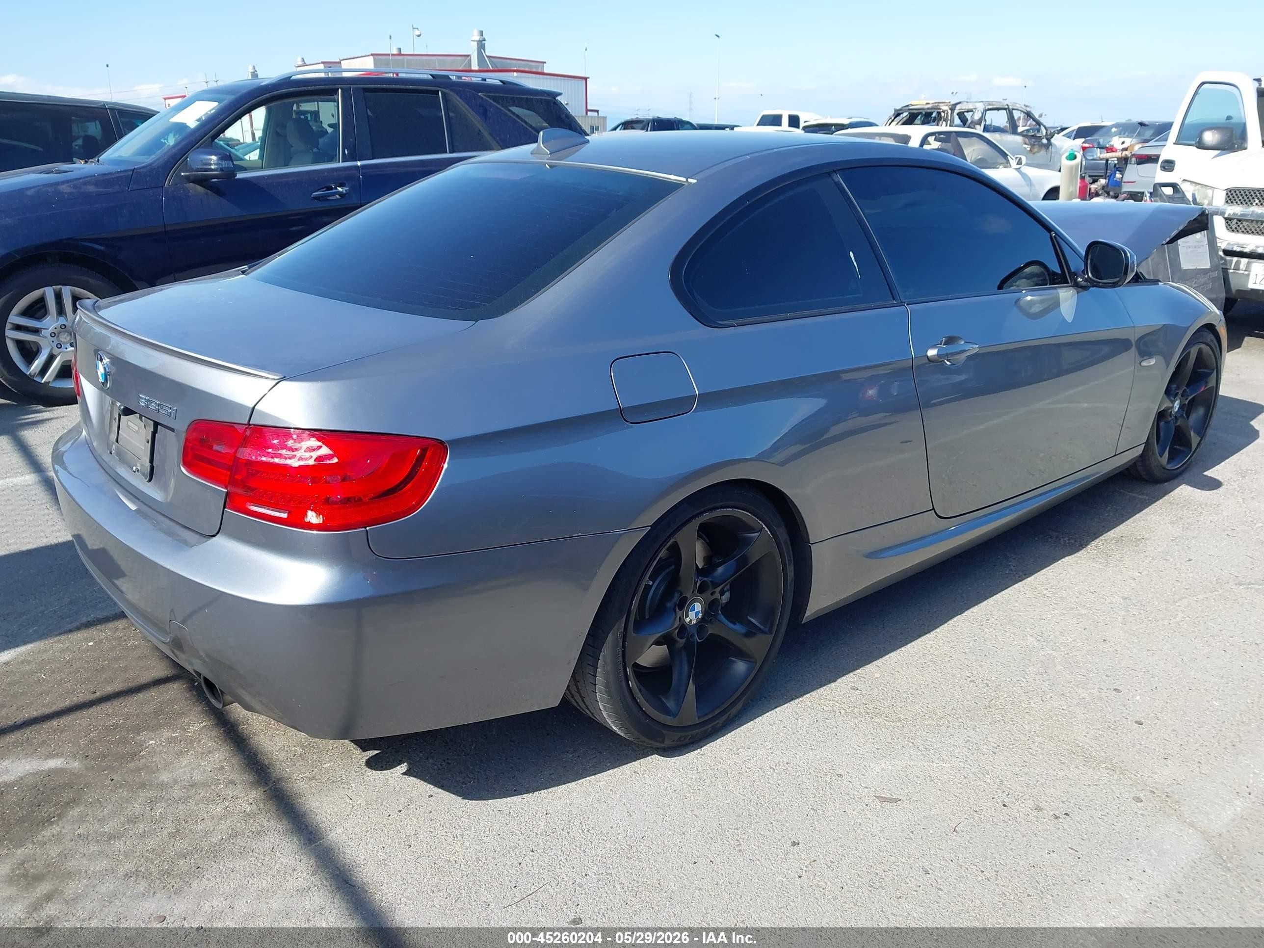 2012 Bmw 335i   Gray vin: WBAKG7C57CE802165