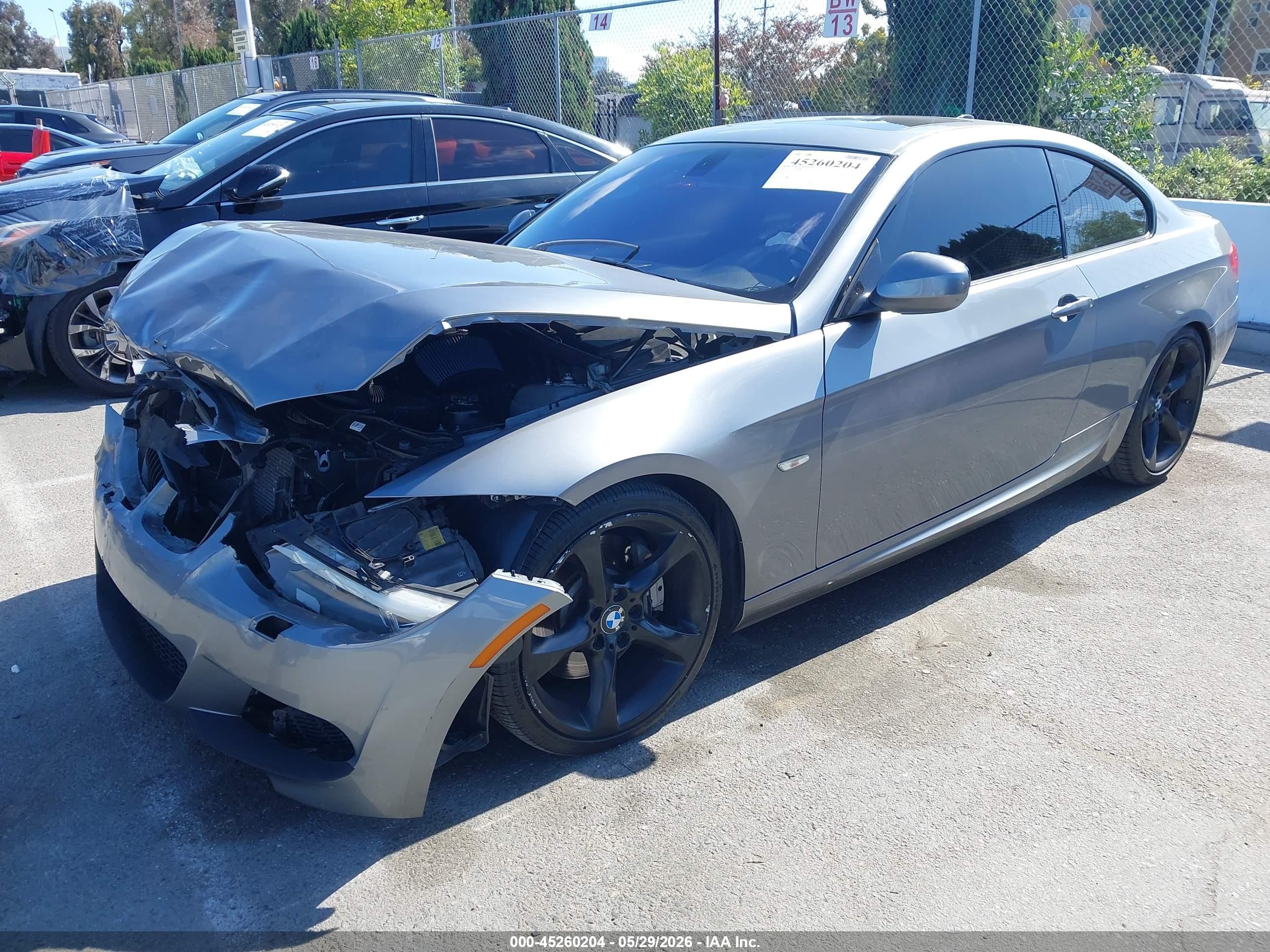2012 Bmw 335i   Gray vin: WBAKG7C57CE802165