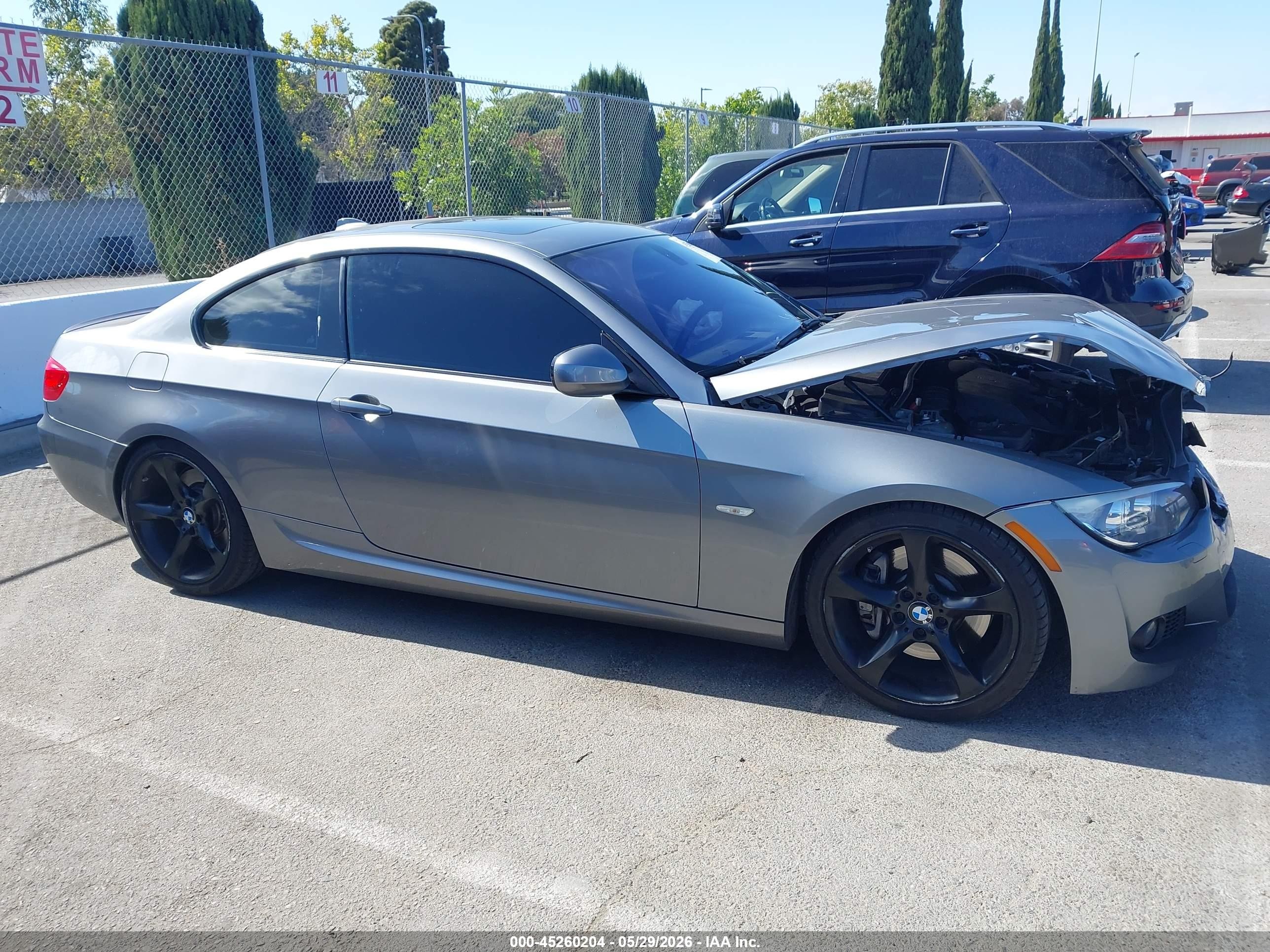 2012 Bmw 335i   Gray vin: WBAKG7C57CE802165