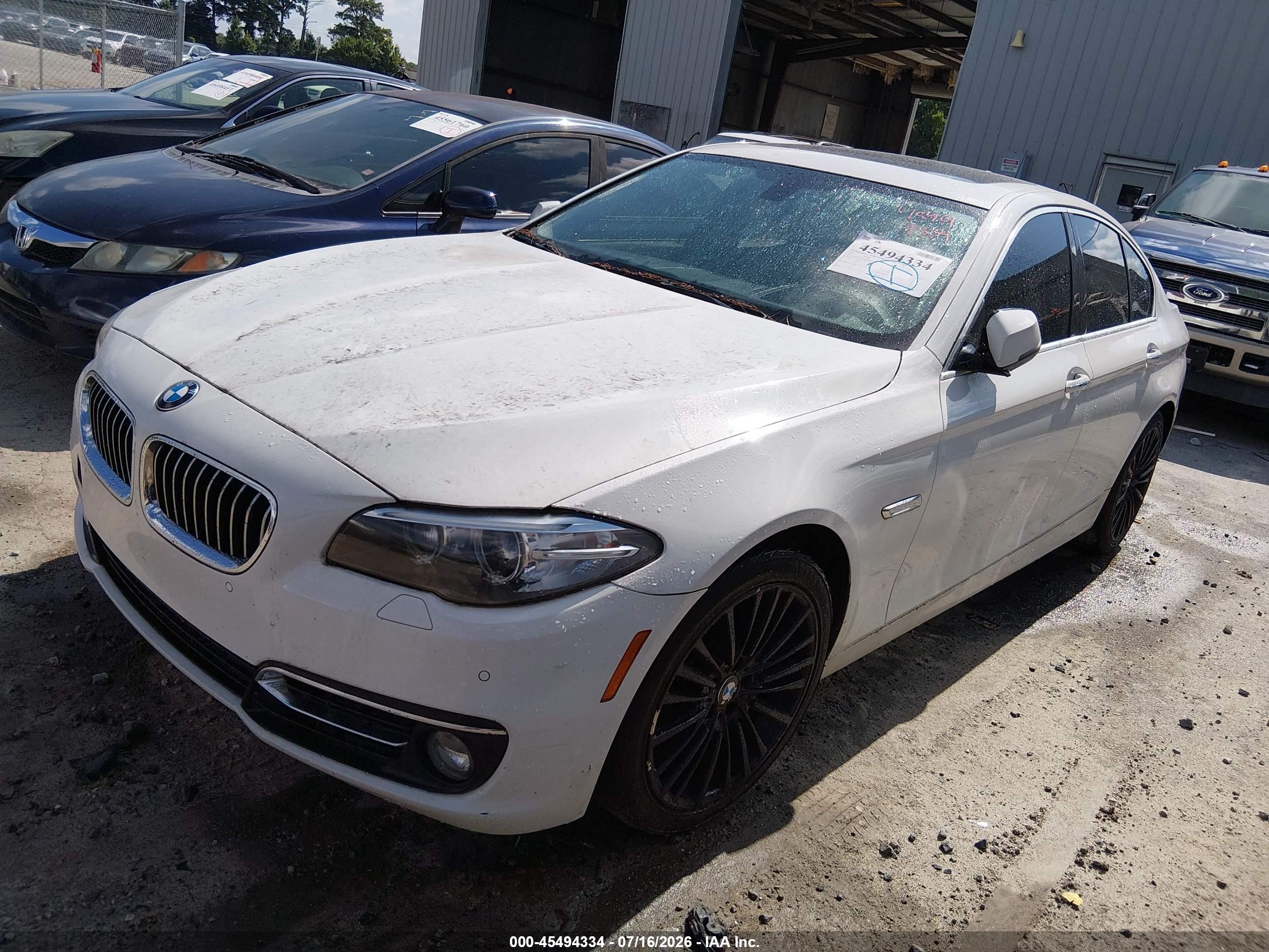 2014 Bmw 550i   White vin: WBAKN9C54ED680844