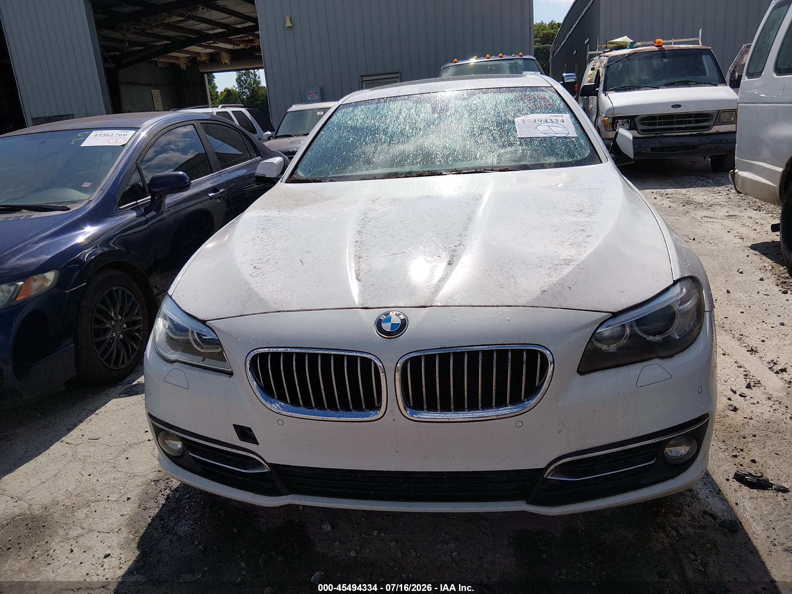 2014 Bmw 550i   White vin: WBAKN9C54ED680844