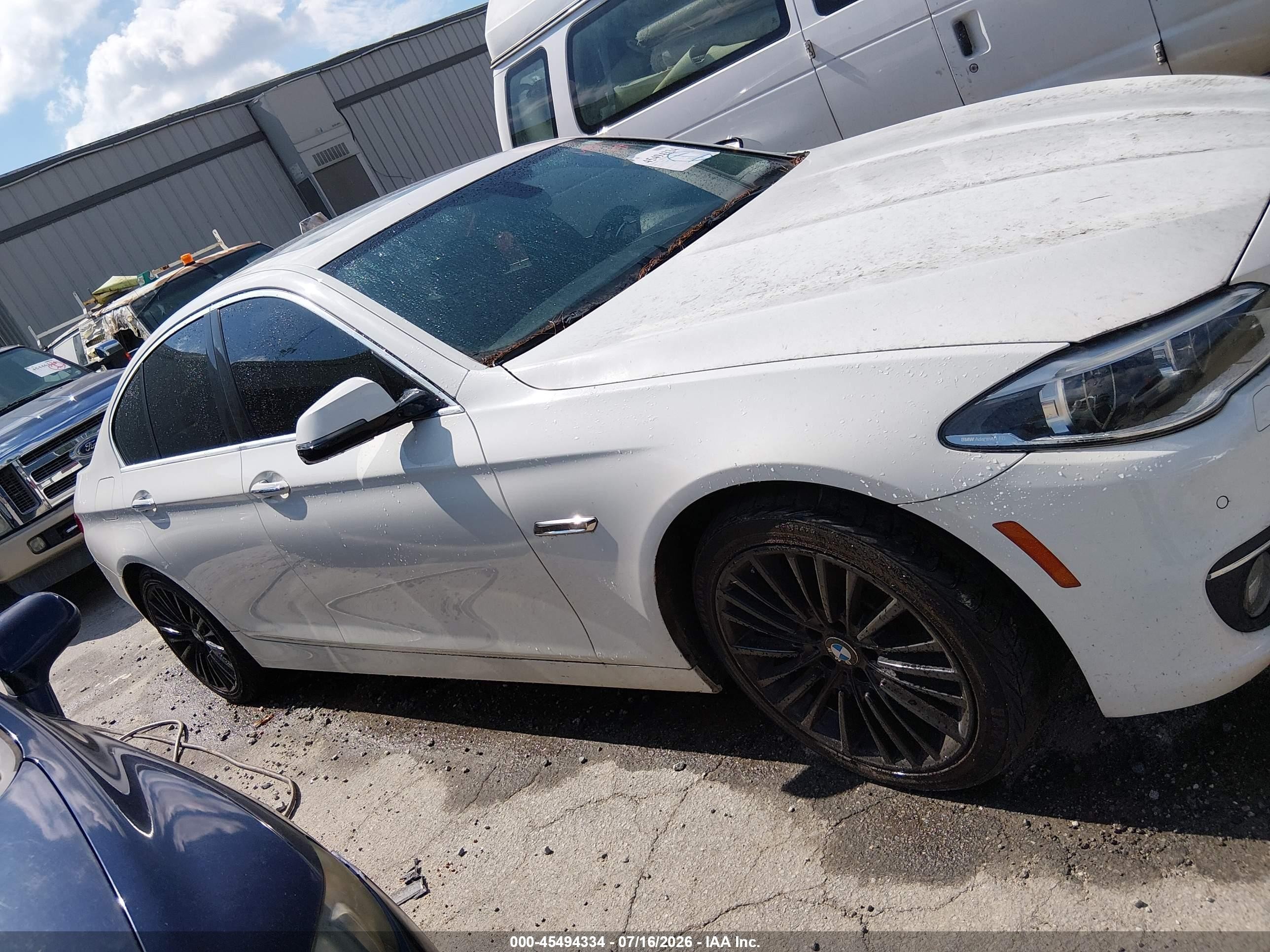 2014 Bmw 550i   White vin: WBAKN9C54ED680844