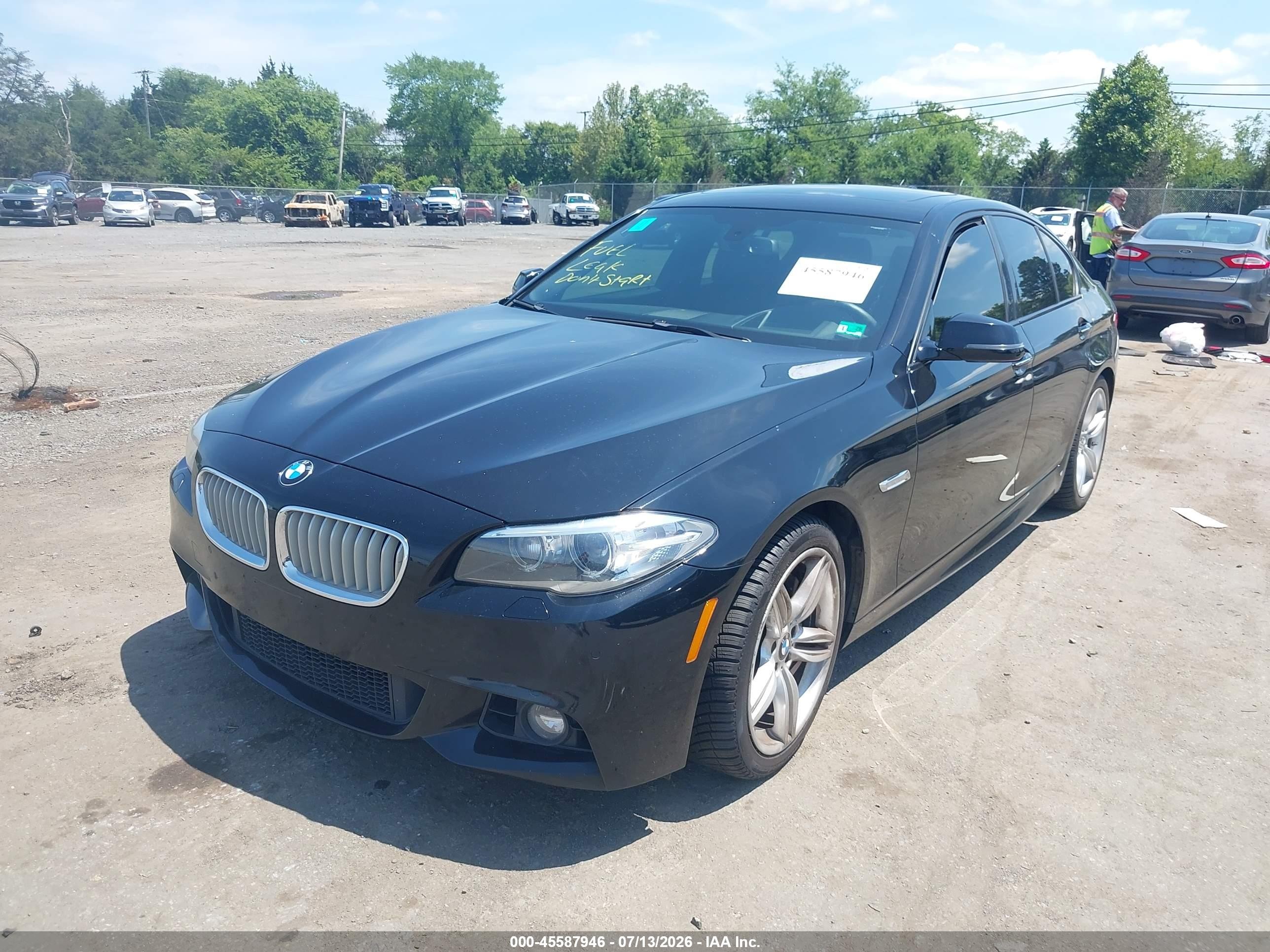 2014 Bmw 550i Black vin: WBAKN9C54ED681217