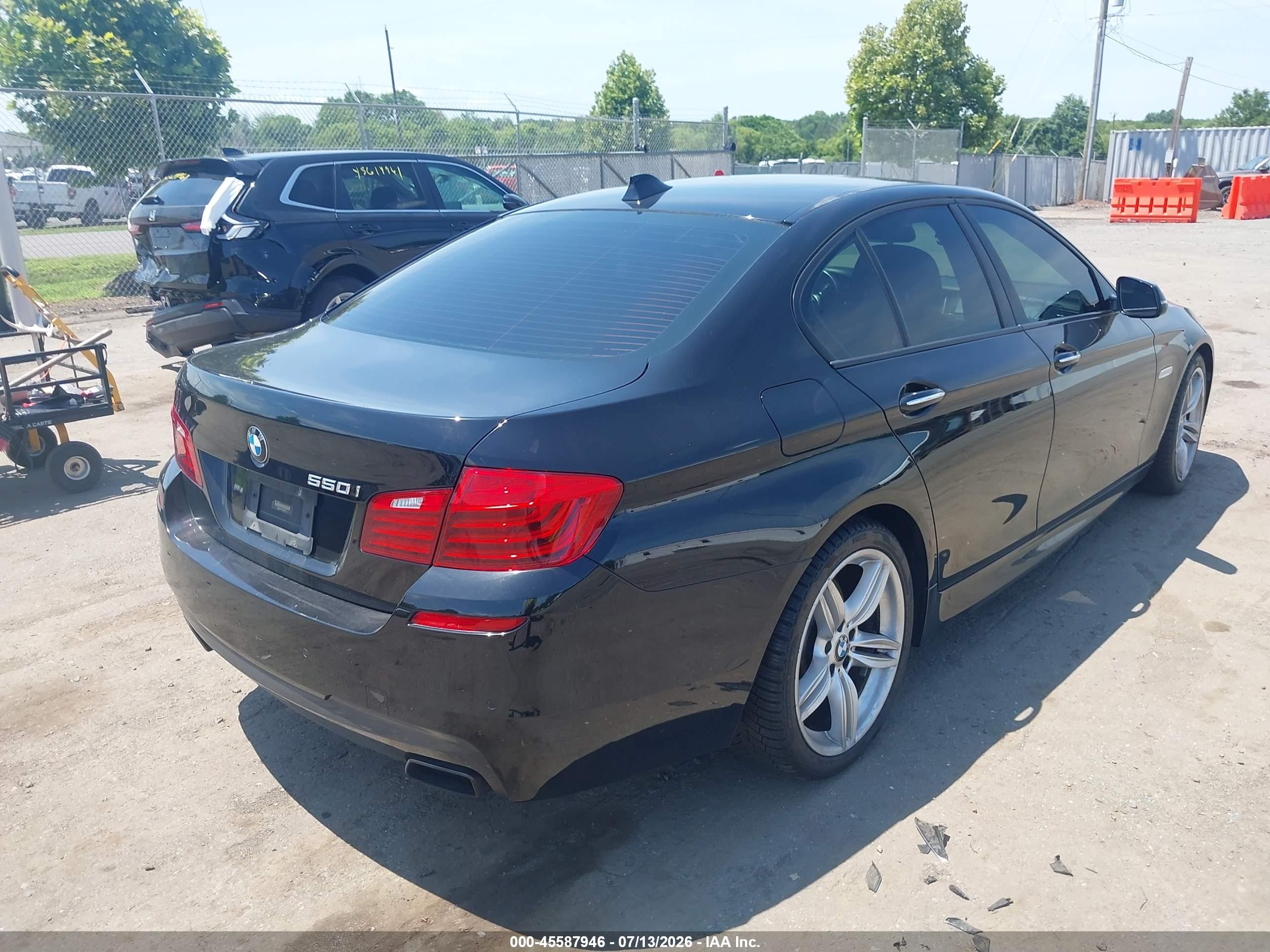 2014 Bmw 550i Black vin: WBAKN9C54ED681217