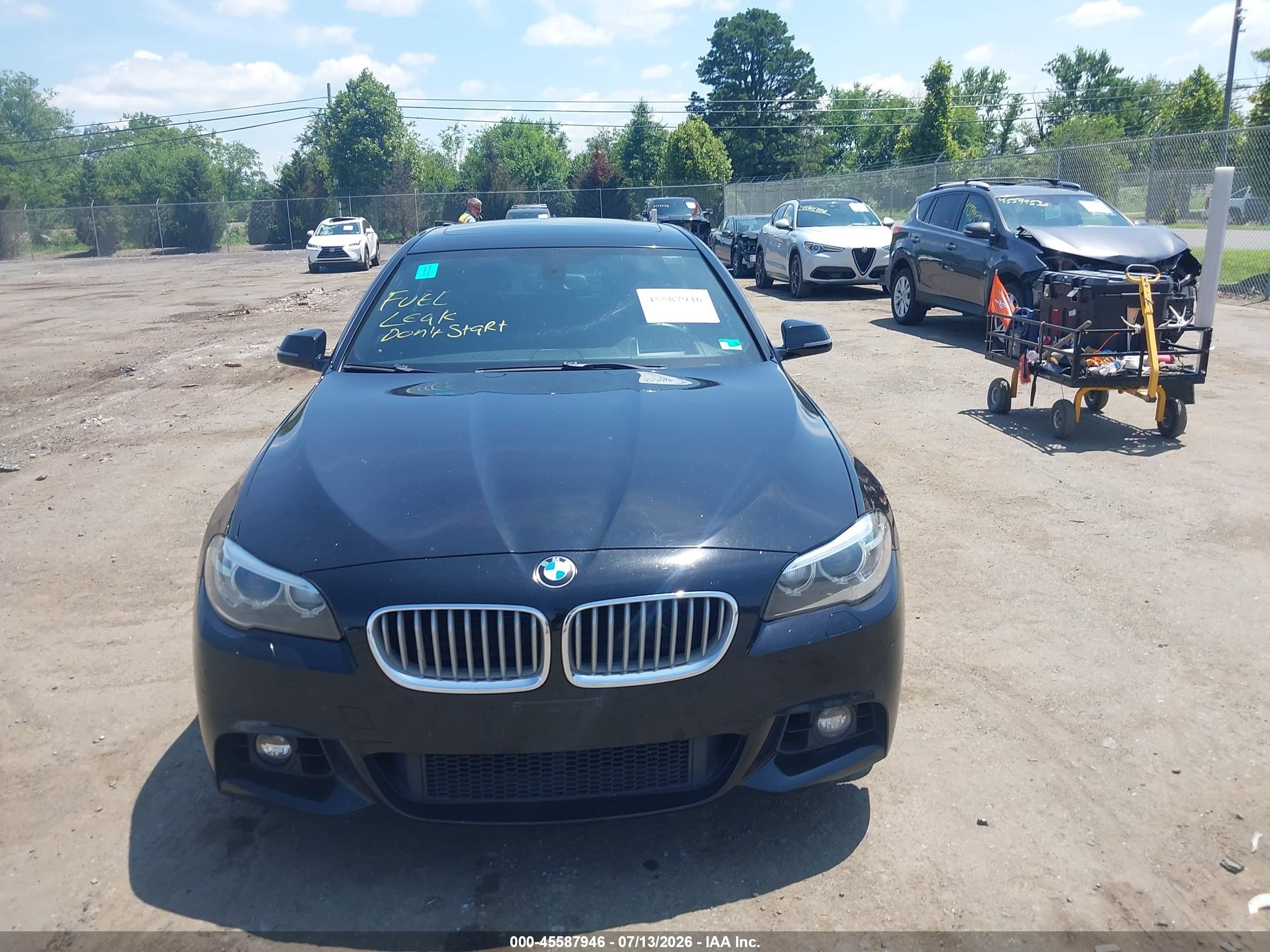 2014 Bmw 550i Black vin: WBAKN9C54ED681217