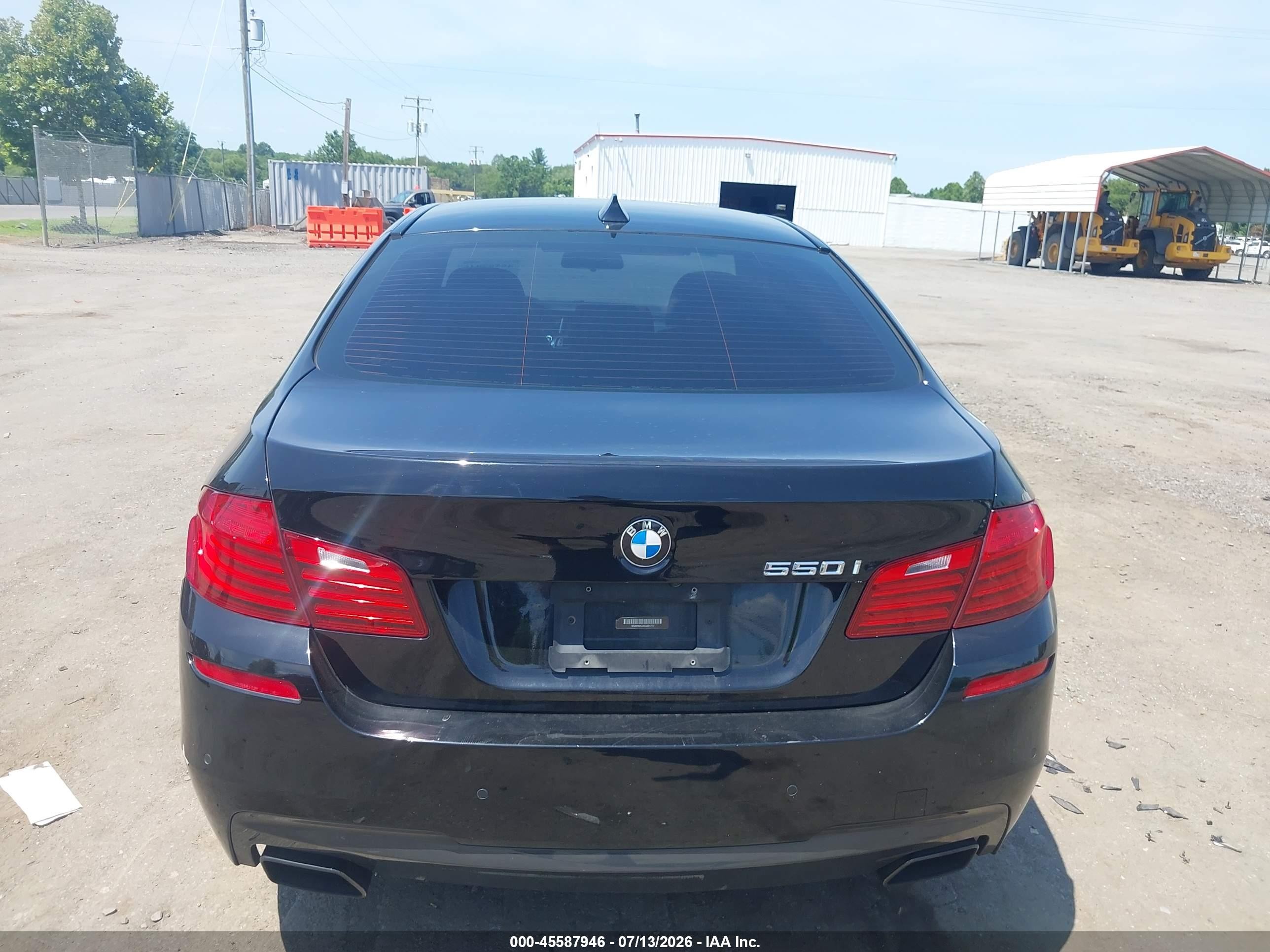 2014 Bmw 550i Black vin: WBAKN9C54ED681217
