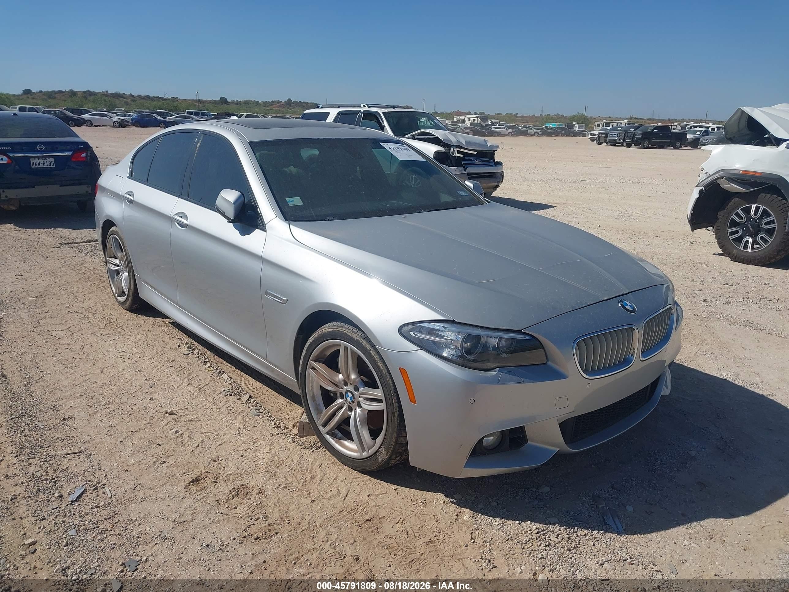 2014 Bmw 550i   Серебряный vin: WBAKN9C56ED000541