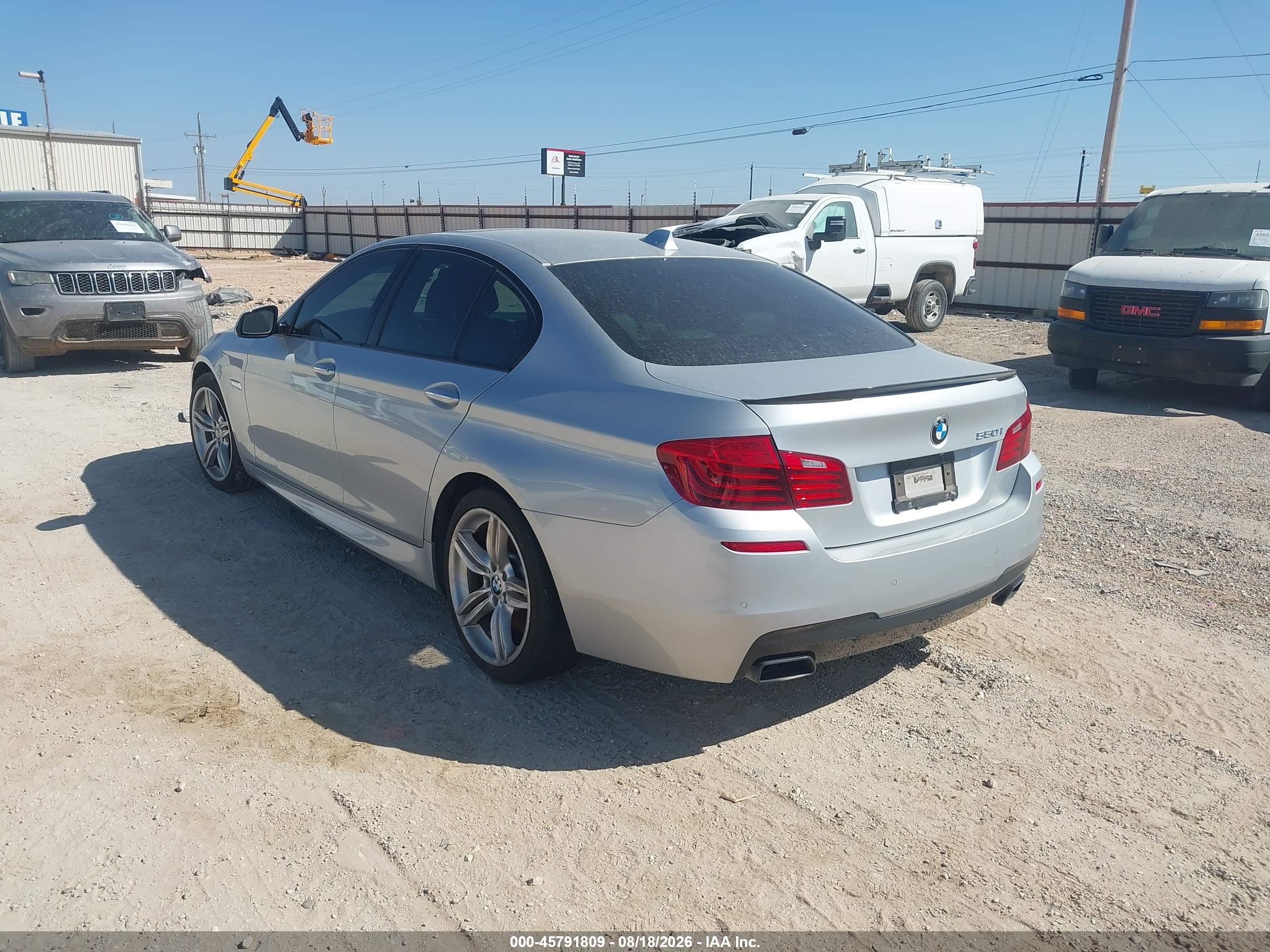 2014 Bmw 550i   Silver vin: WBAKN9C56ED000541