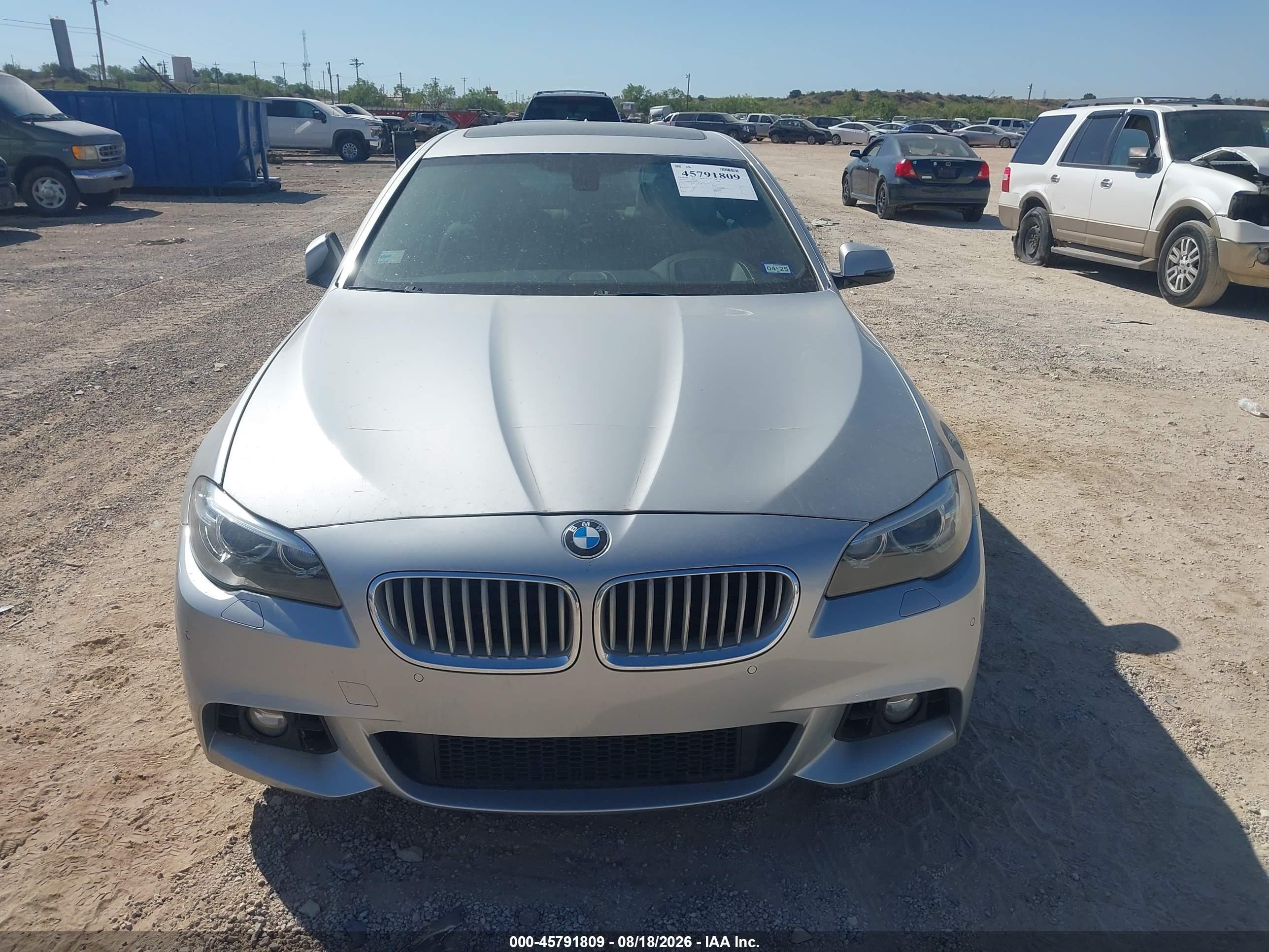 2014 Bmw 550i   Silver vin: WBAKN9C56ED000541
