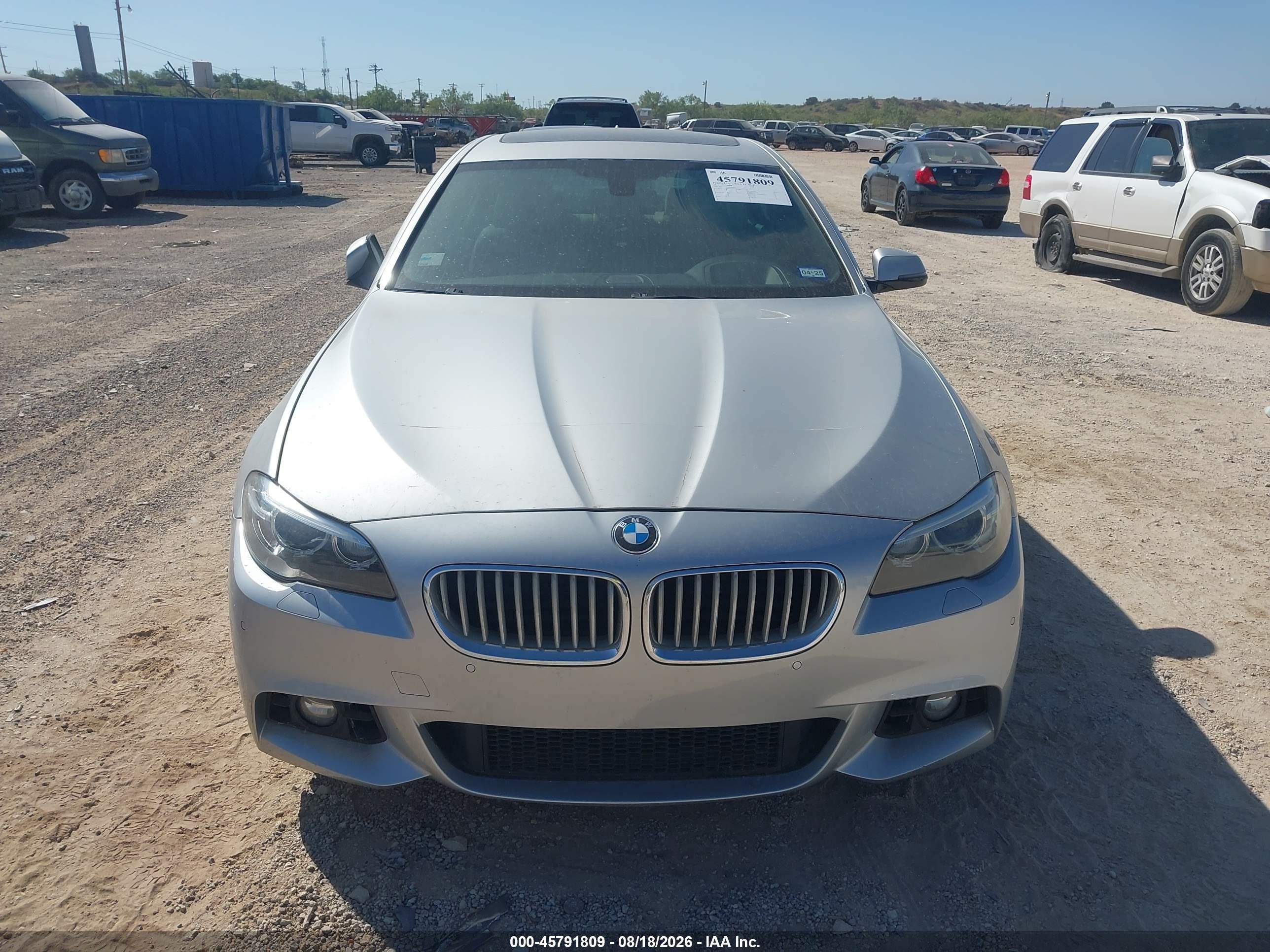 2014 Bmw 550i   Silver vin: WBAKN9C56ED000541