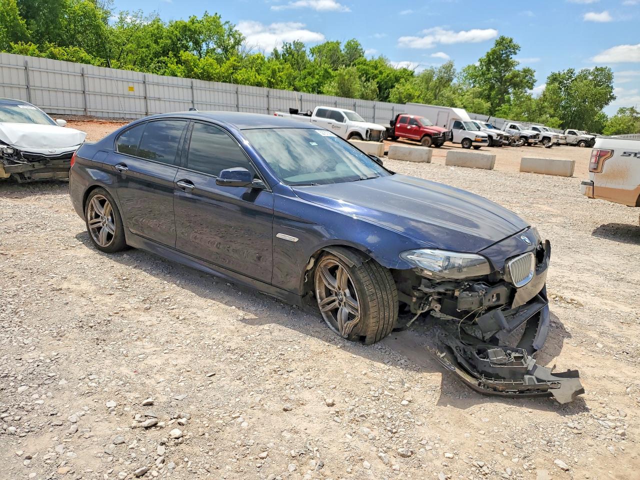 2014 Bmw 550 I Blue vin: WBAKN9C57ED682202