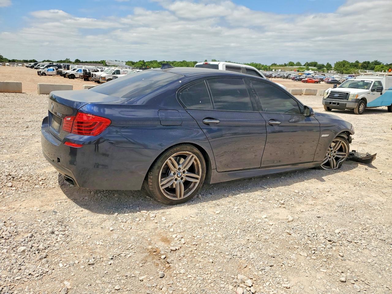2014 Bmw 550 I Blue vin: WBAKN9C57ED682202