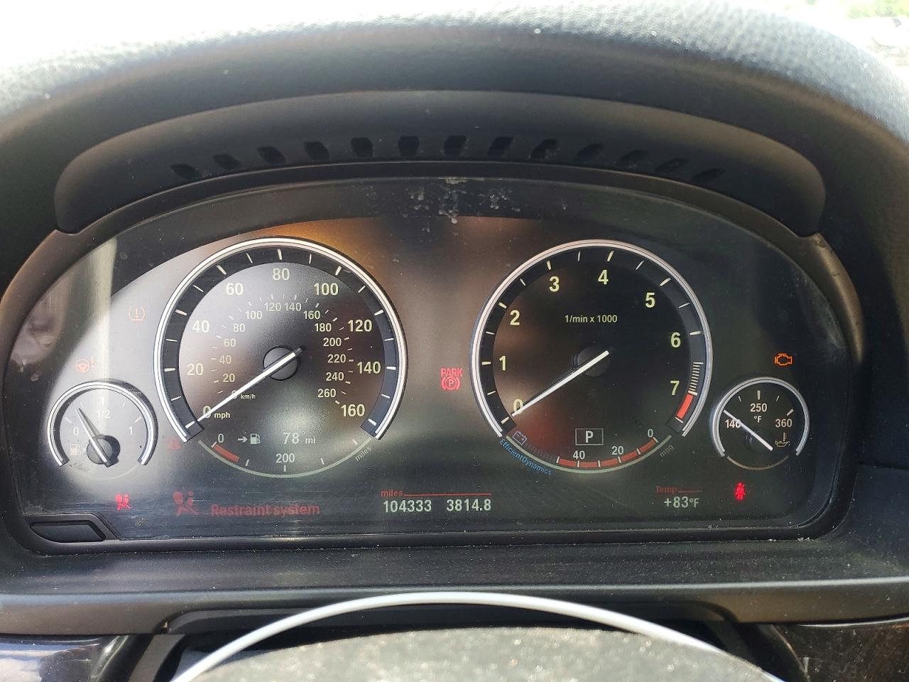 2014 Bmw 550 I Blue vin: WBAKN9C57ED682202