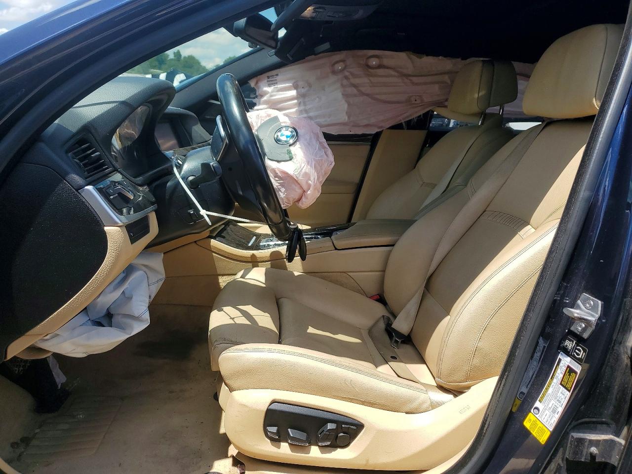 2014 Bmw 550 I Blue vin: WBAKN9C57ED682202