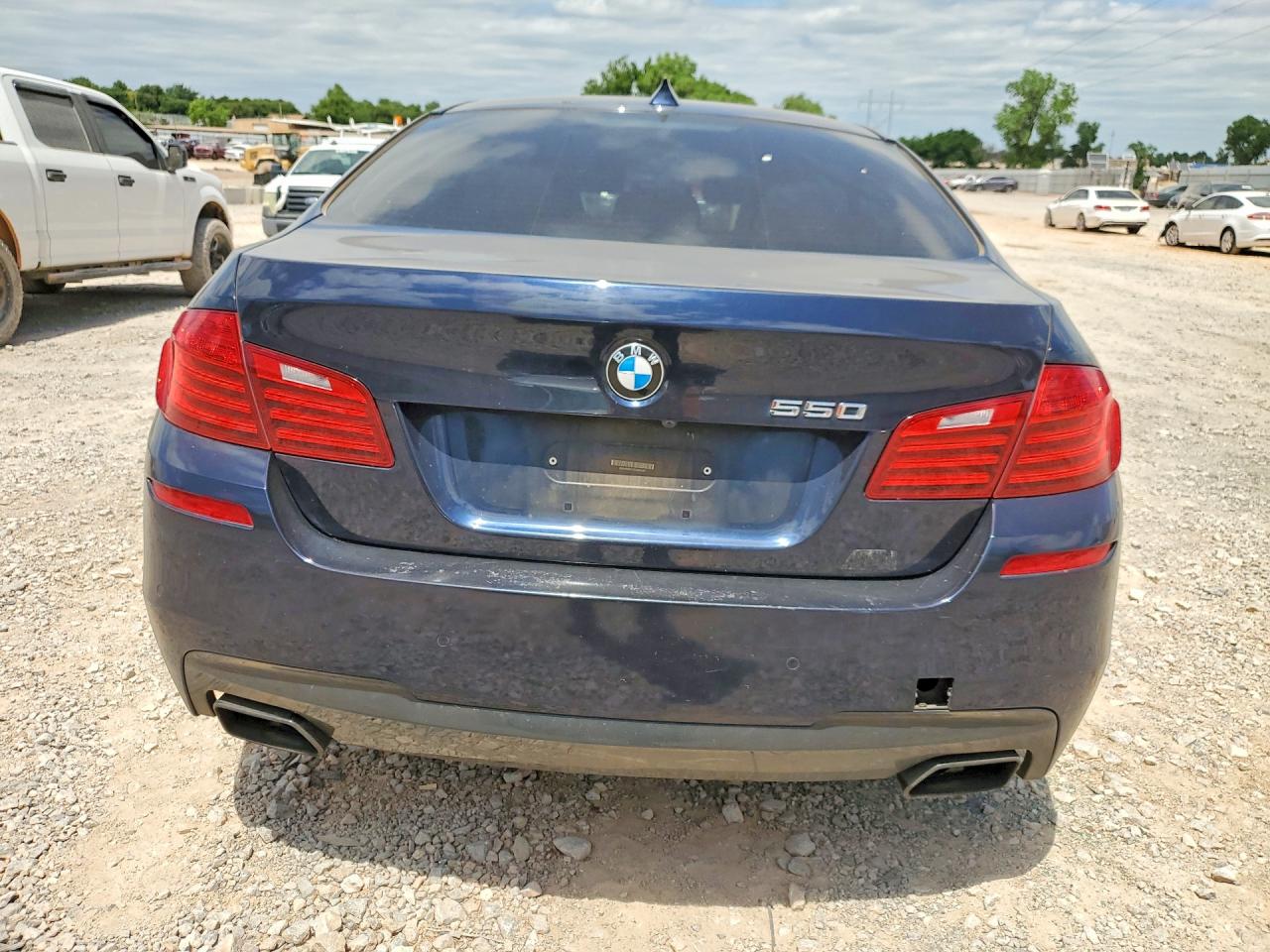 2014 Bmw 550 I Blue vin: WBAKN9C57ED682202