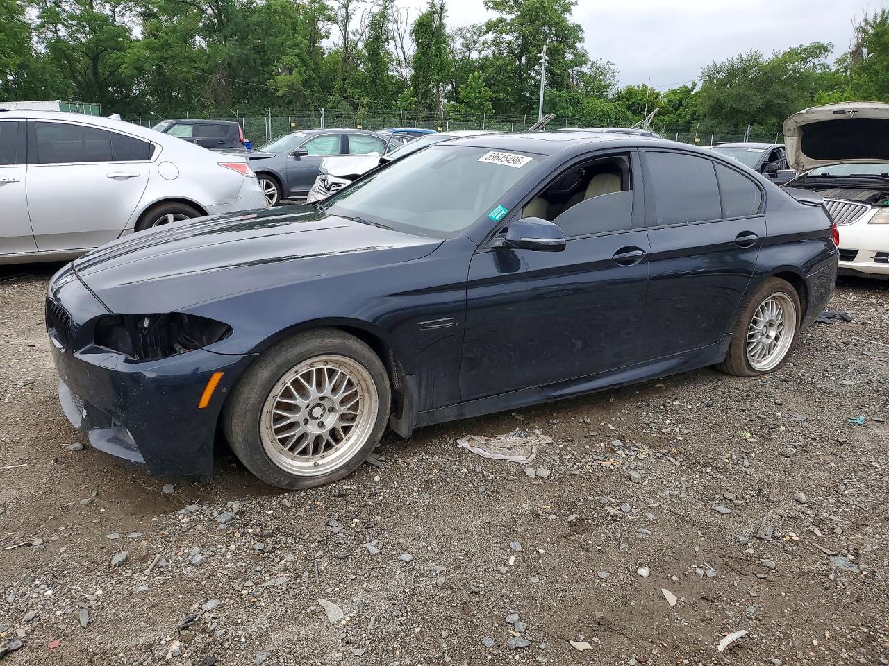 2014 Bmw 550 I Blue vin: WBAKN9C59ED000985
