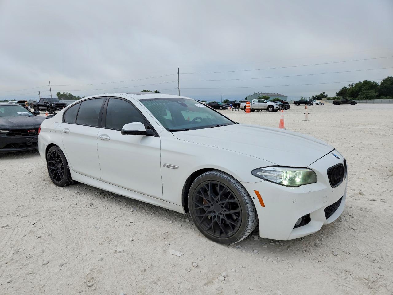 2015 Bmw 550 I White vin: WBAKN9C59FD960843