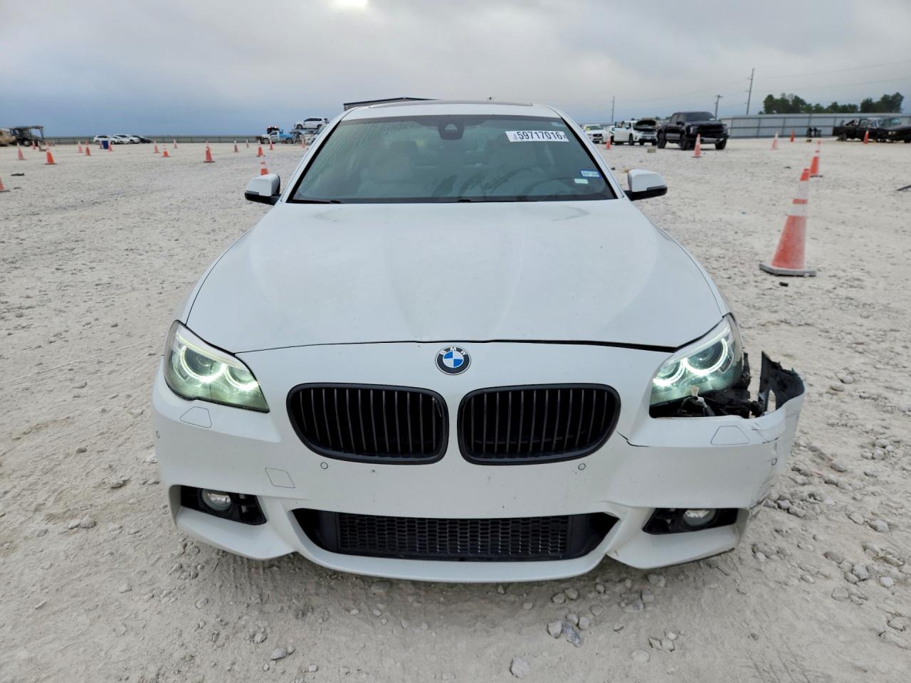 2015 Bmw 550 I White vin: WBAKN9C59FD960843