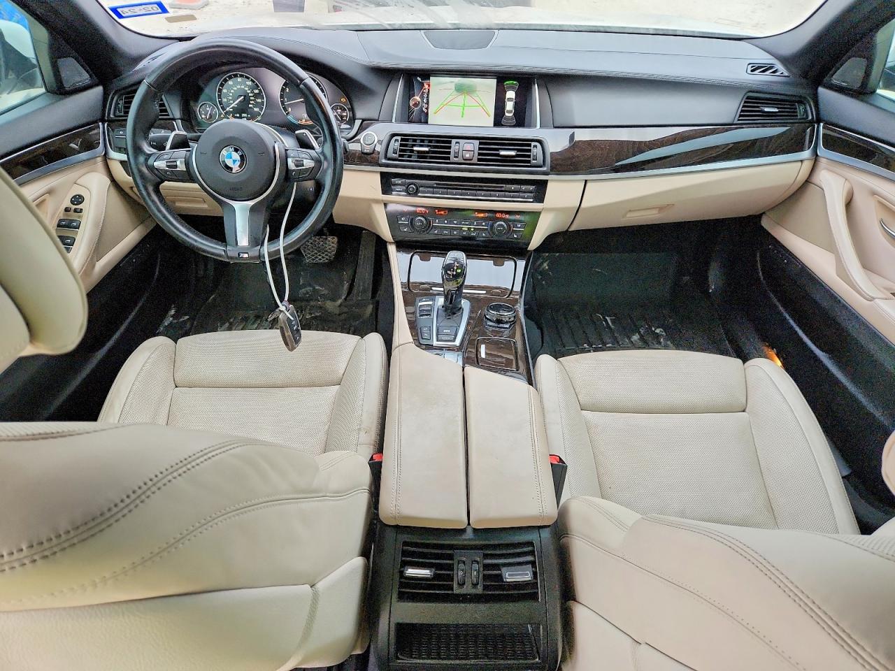 2015 Bmw 550 I White vin: WBAKN9C59FD960843