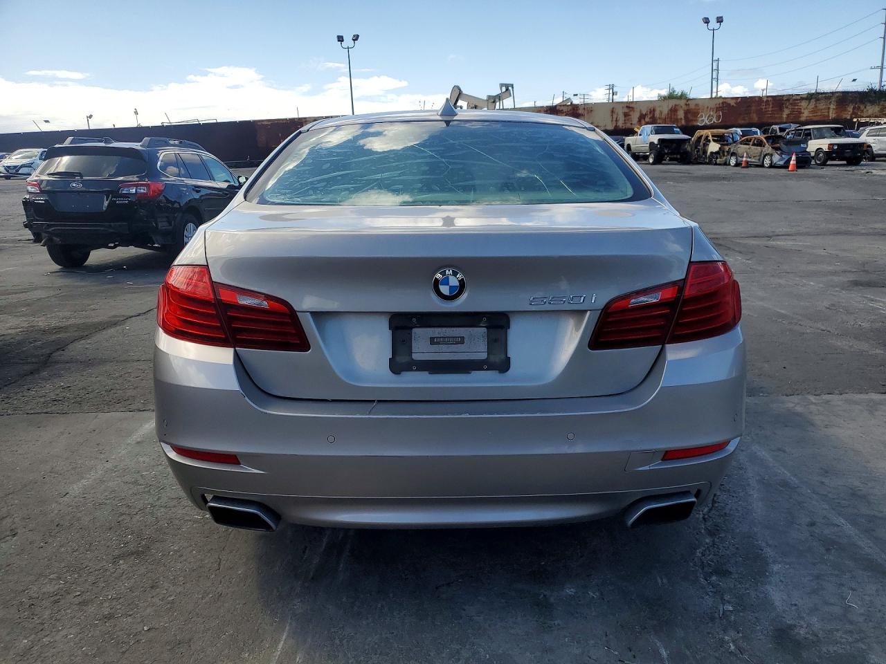 2014 Bmw 550 I Silver vin: WBAKN9C5XED680797
